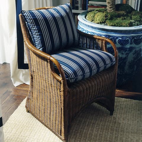Стул с подлокотниками Ralph Lauren Jamaica Wicker Dining Chair — фото 4