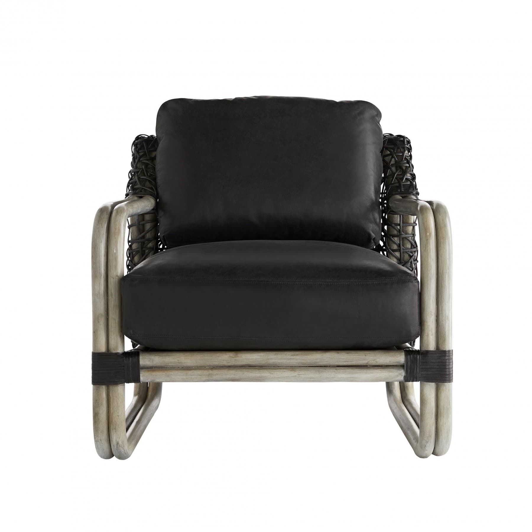 Кресло Arteriors Tara Lounge Chair Noir Leather — фото 2