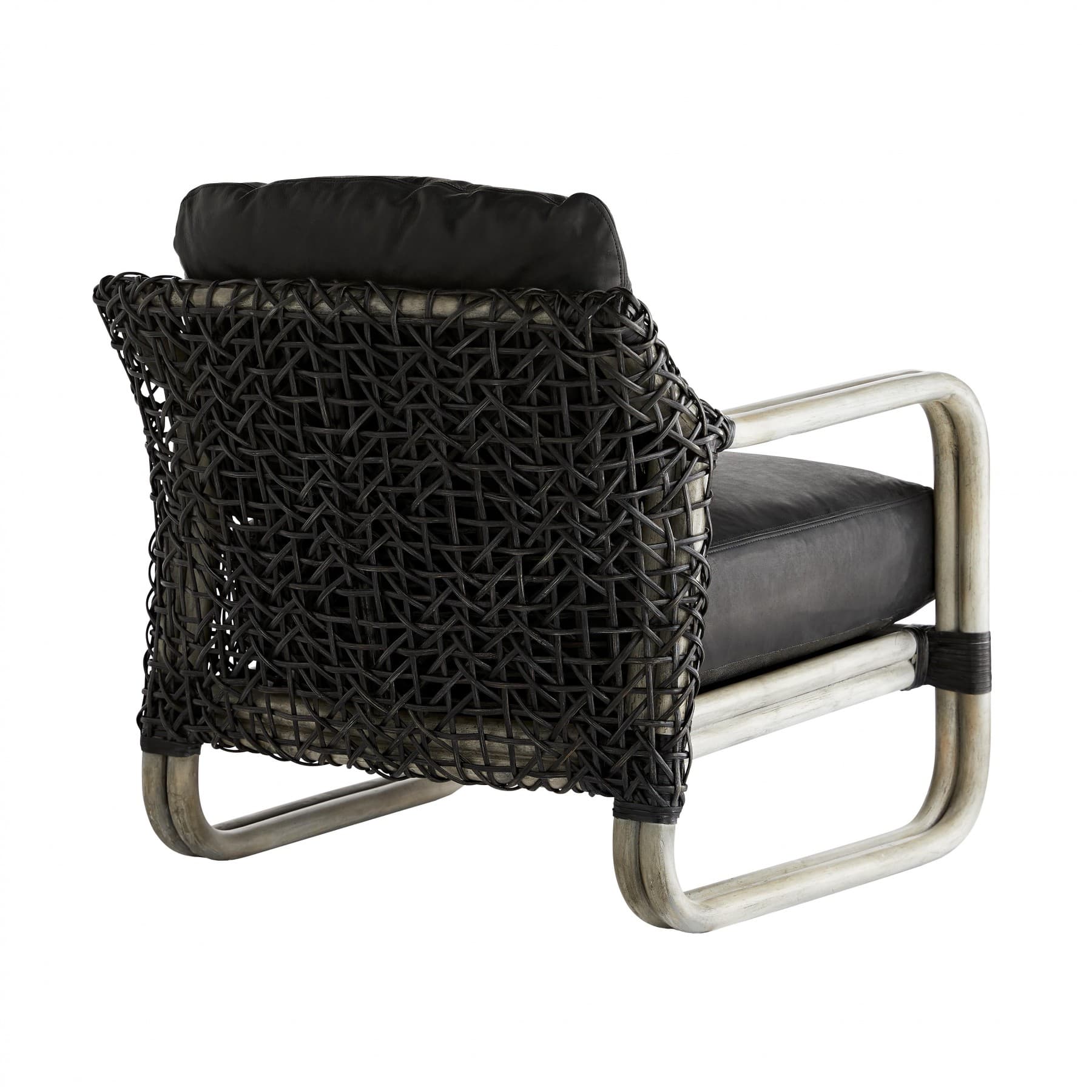 Кресло Arteriors Tara Lounge Chair Noir Leather — фото 4