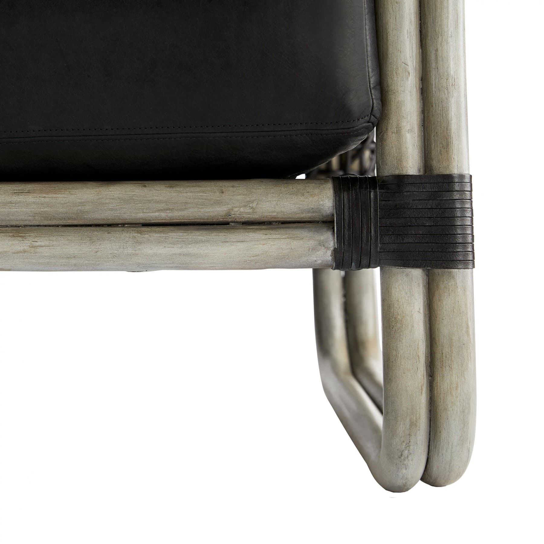 Кресло Arteriors Tara Lounge Chair Noir Leather — фото 5