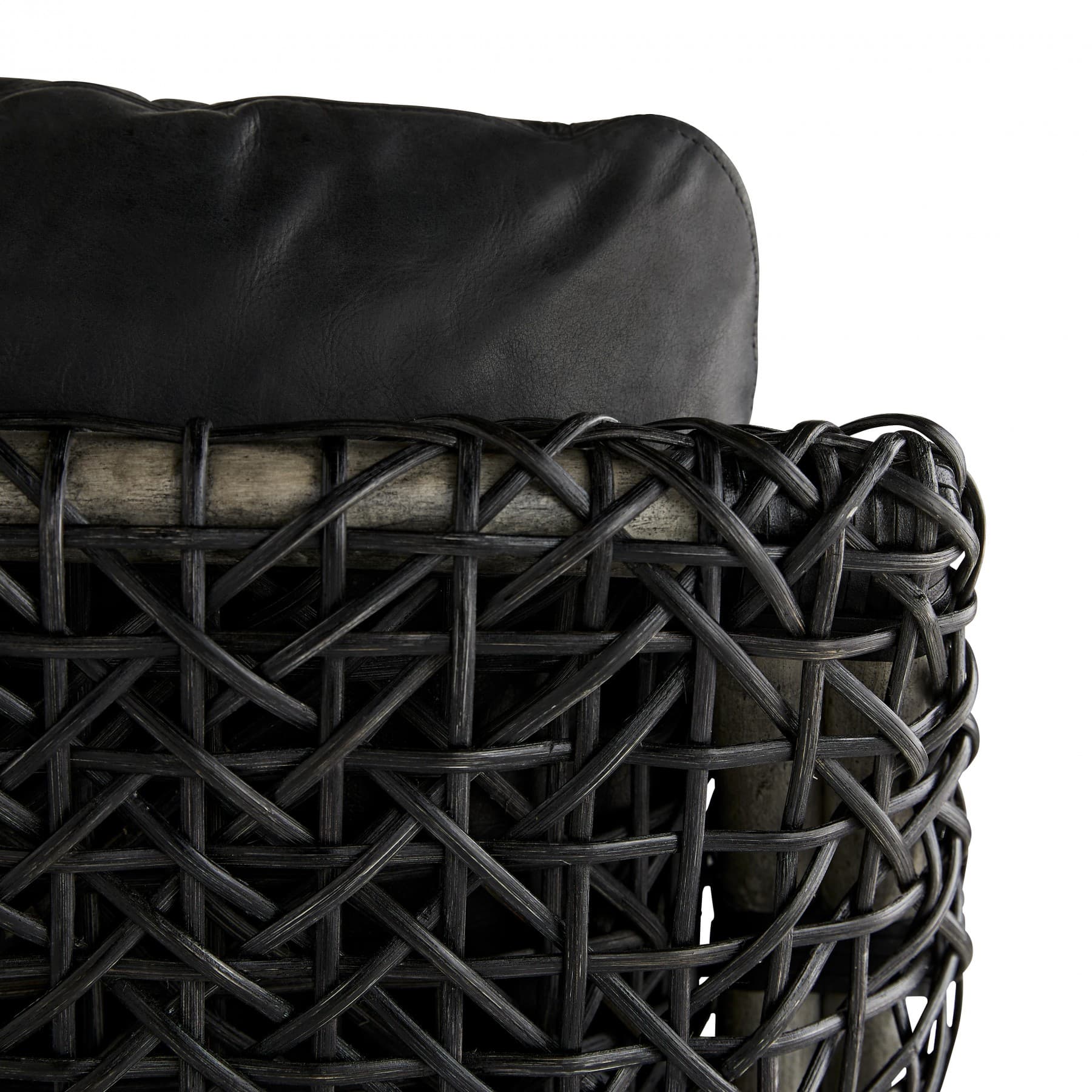 Кресло Arteriors Tara Lounge Chair Noir Leather — фото 6