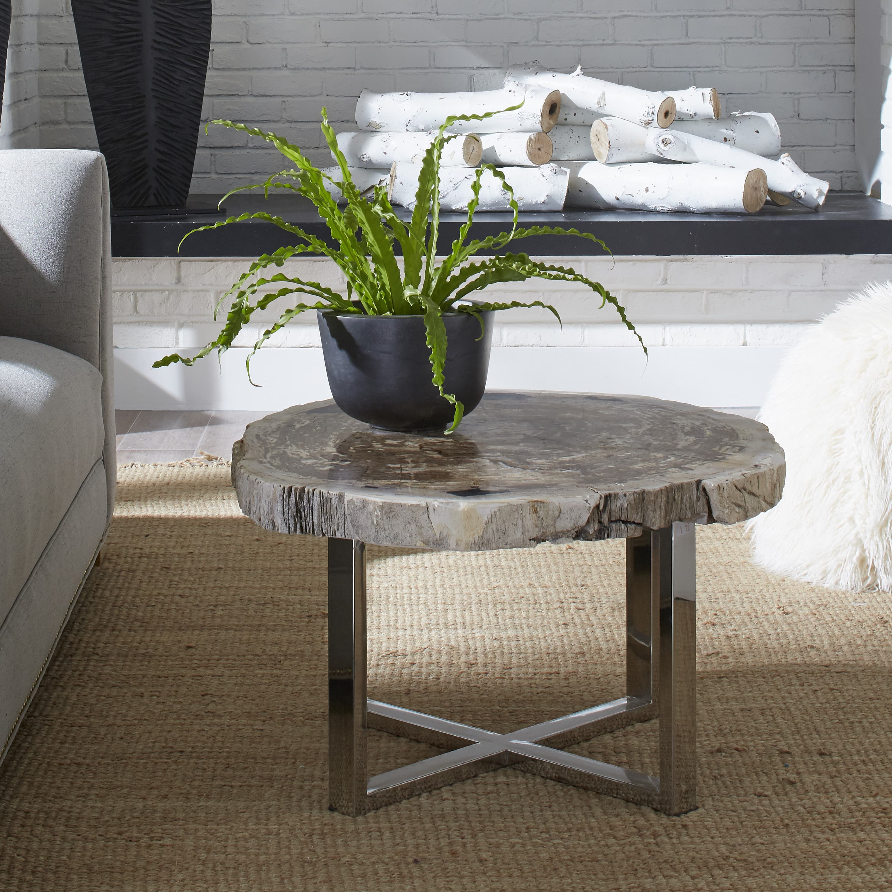 Кофейный столик Phillips Collection Petrified Wood Coffee Table — фото 3