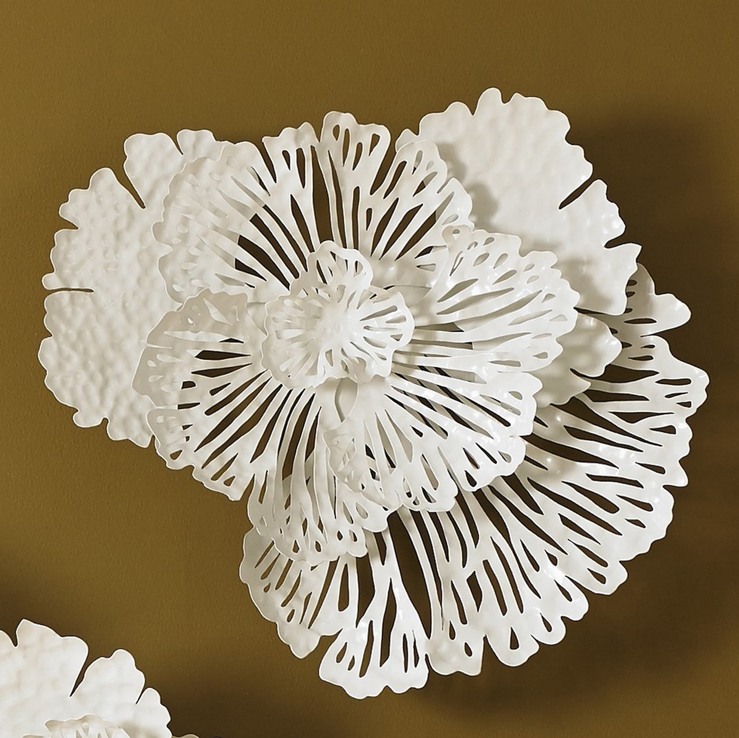 Декоративный настенный элемент Phillips Collection Flower Wall Art White, Small — фото 7
