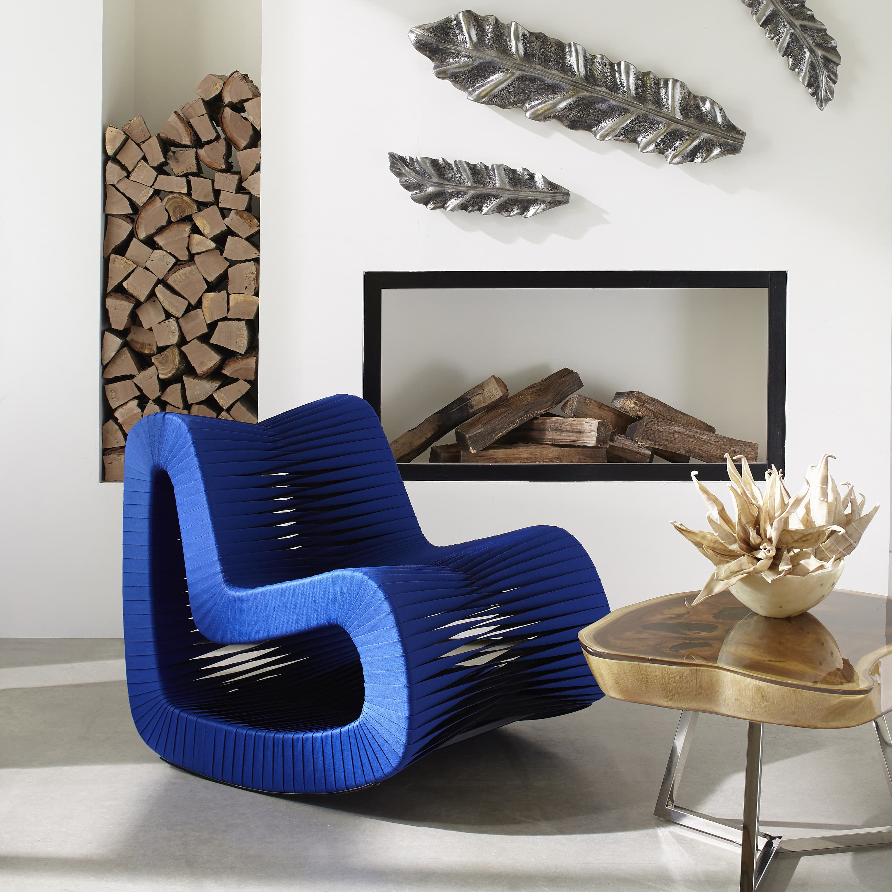 Кресло Phillips Collection Seat Belt Rocking Chair — фото 2