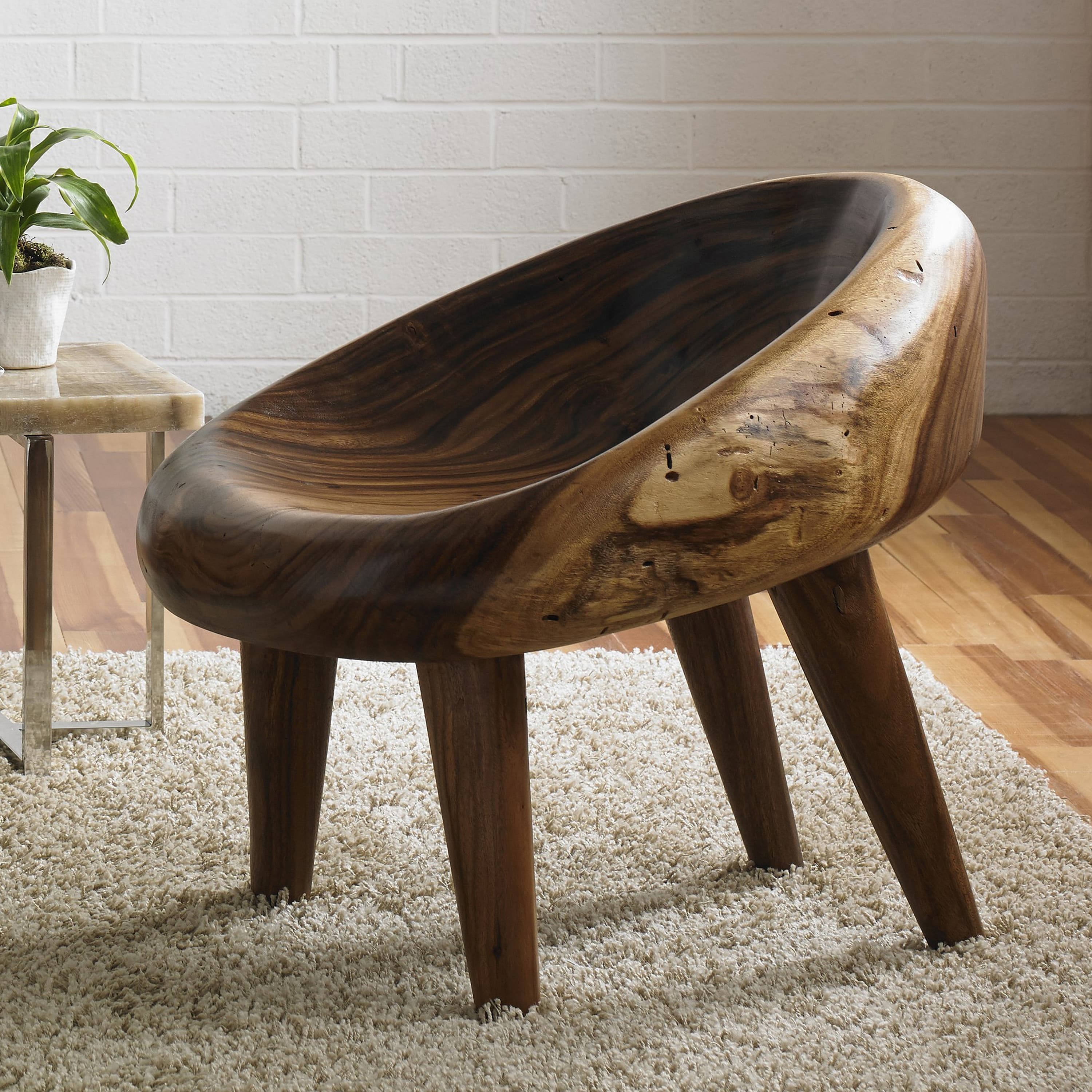 Стул Phillips Collection Chamcha Wood River Stone Chair, Assorted — фото 2