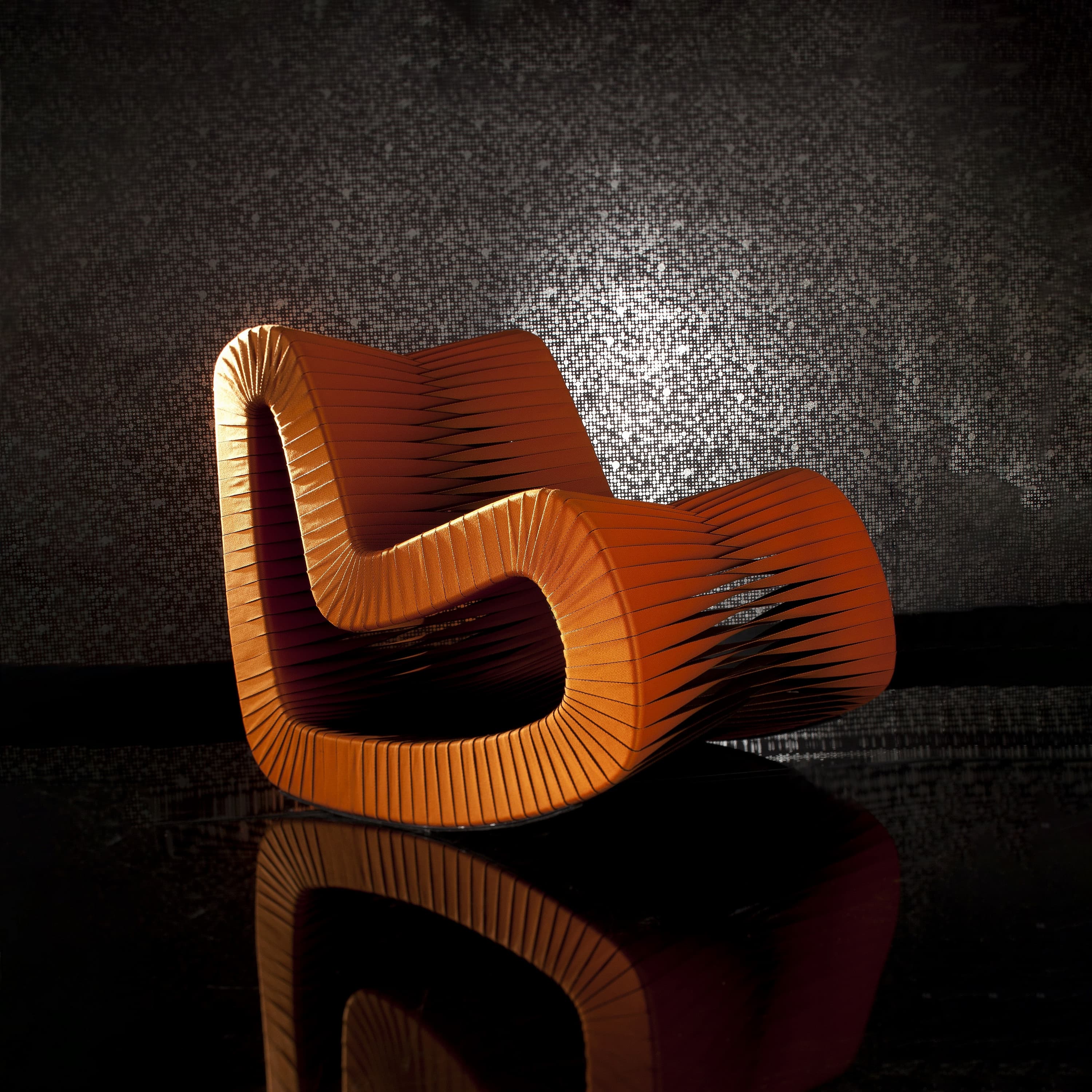 Кресло Phillips Collection Seat Belt Rocking Chair — фото 5