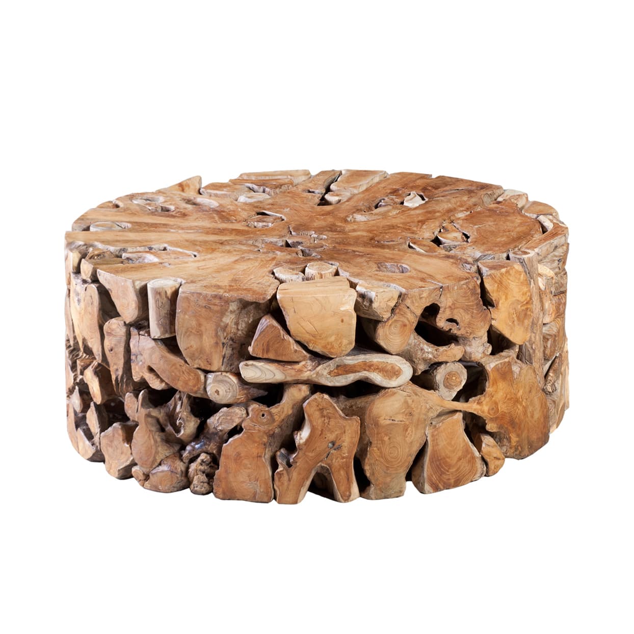 Кофейный столик Phillips Collection Teak Slice Coffee Table, Round