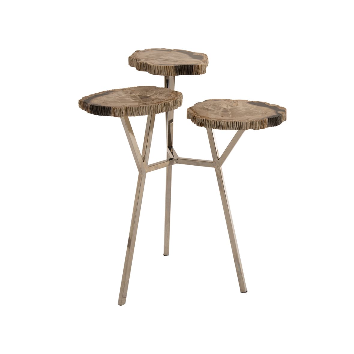 Журнальный столик Phillips Collection Petrified Wood Beverage Table, 3 Tiered