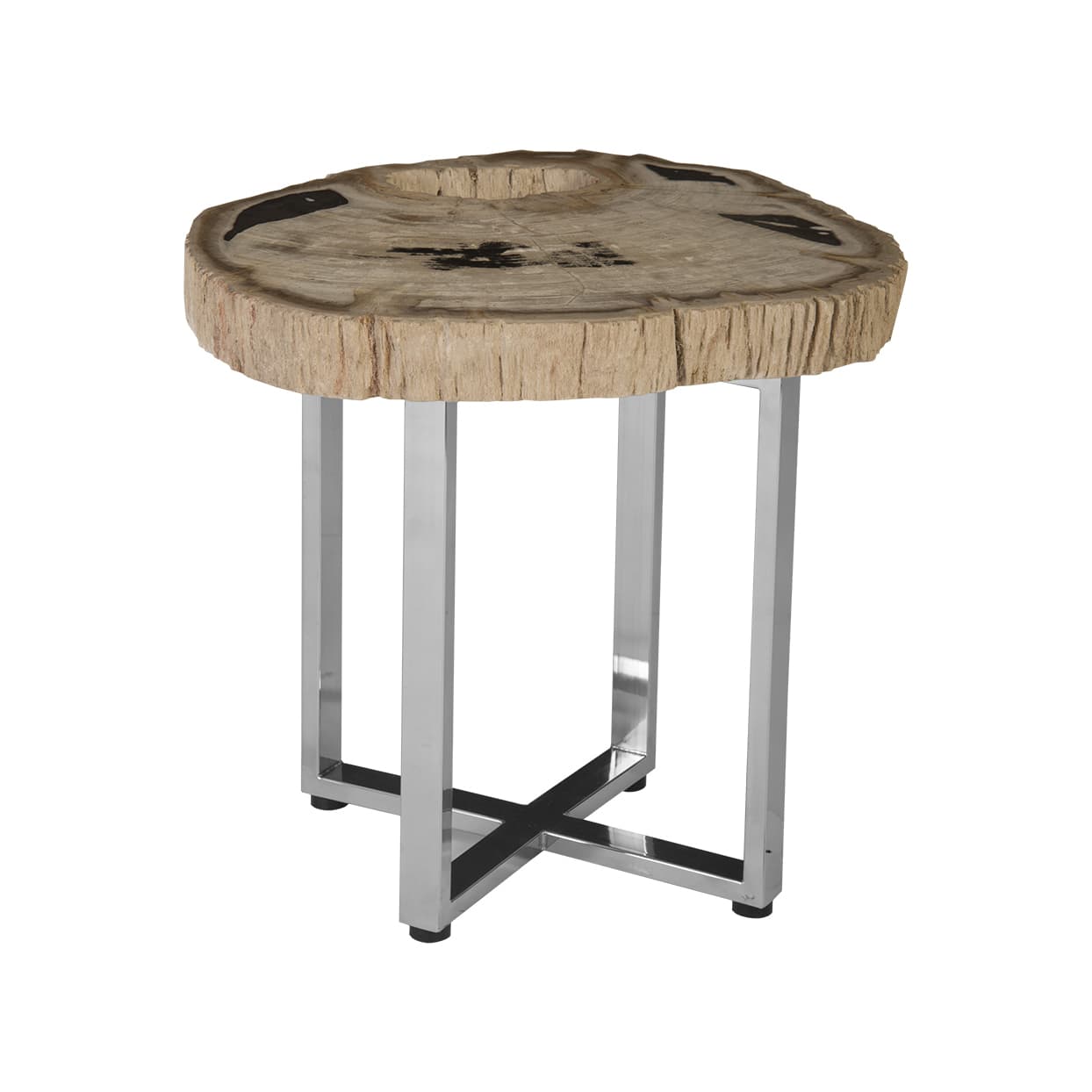 Журнальный столик Phillips Collection Petrified Wood Coffee Table, SS Legs
