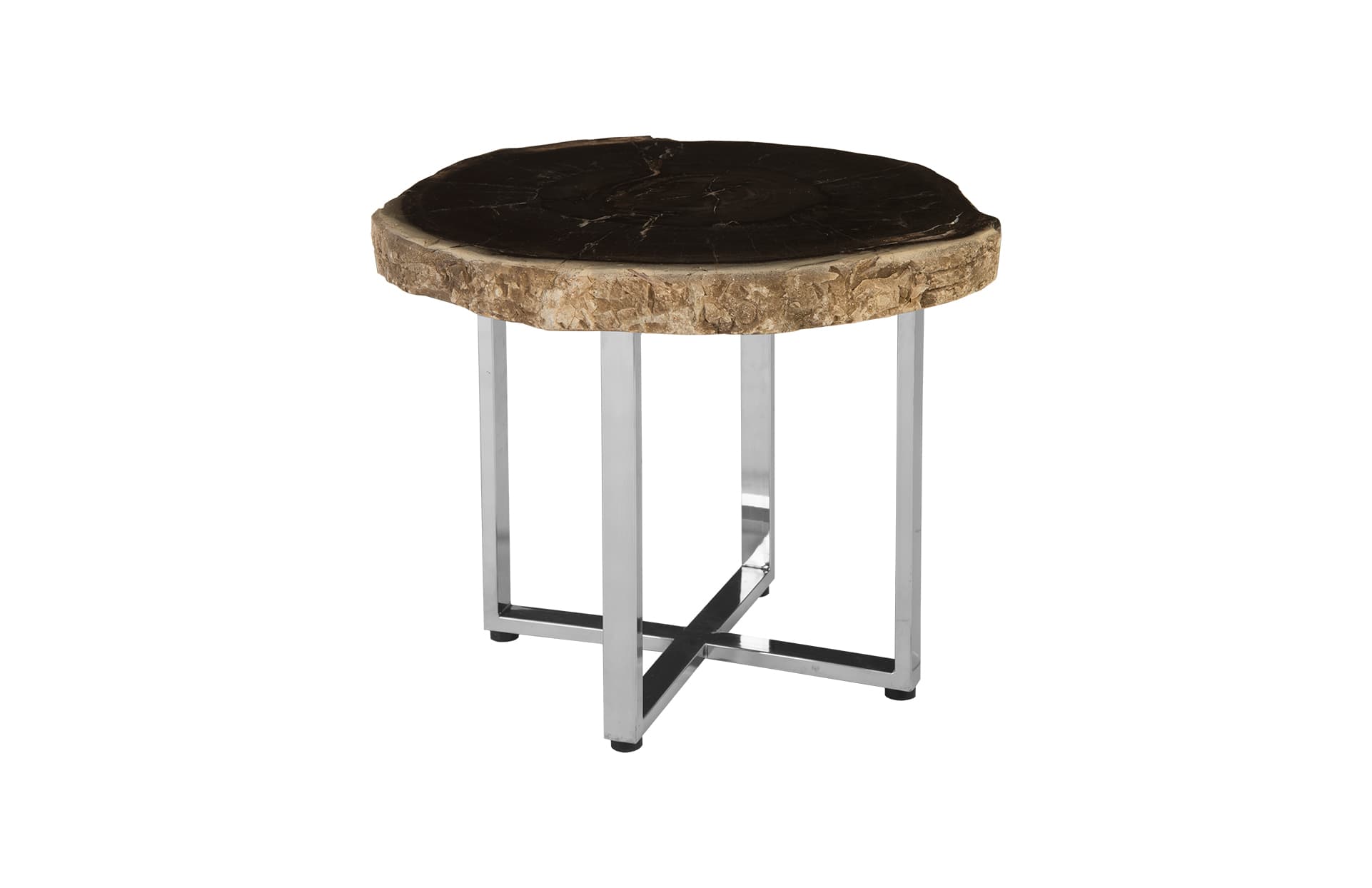 Журнальный столик Phillips Collection Petrified Wood Coffee Table, SS Legs — фото 4