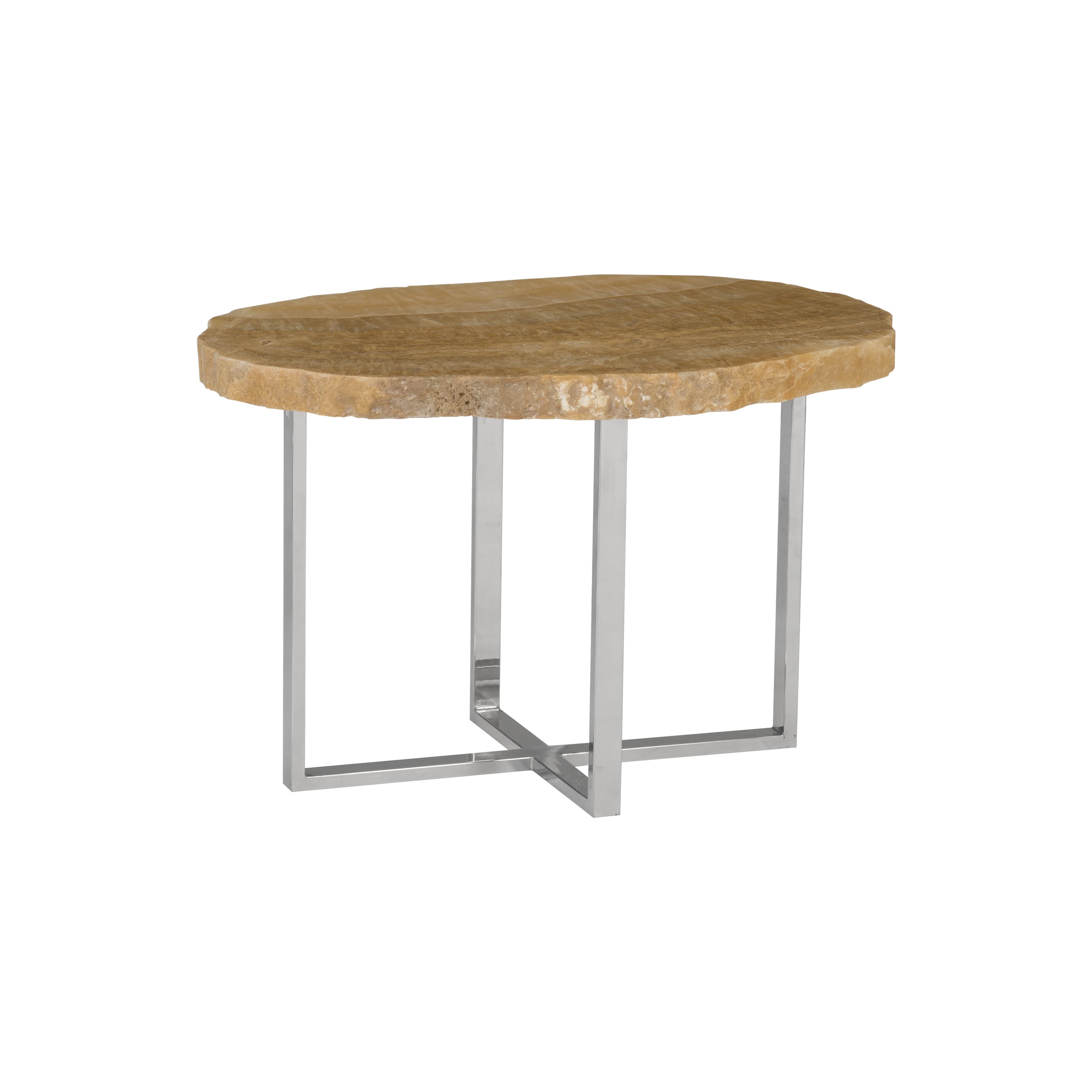 Кофейный столик Phillips Collection Onyx Coffee Table, Stainless Steel Base