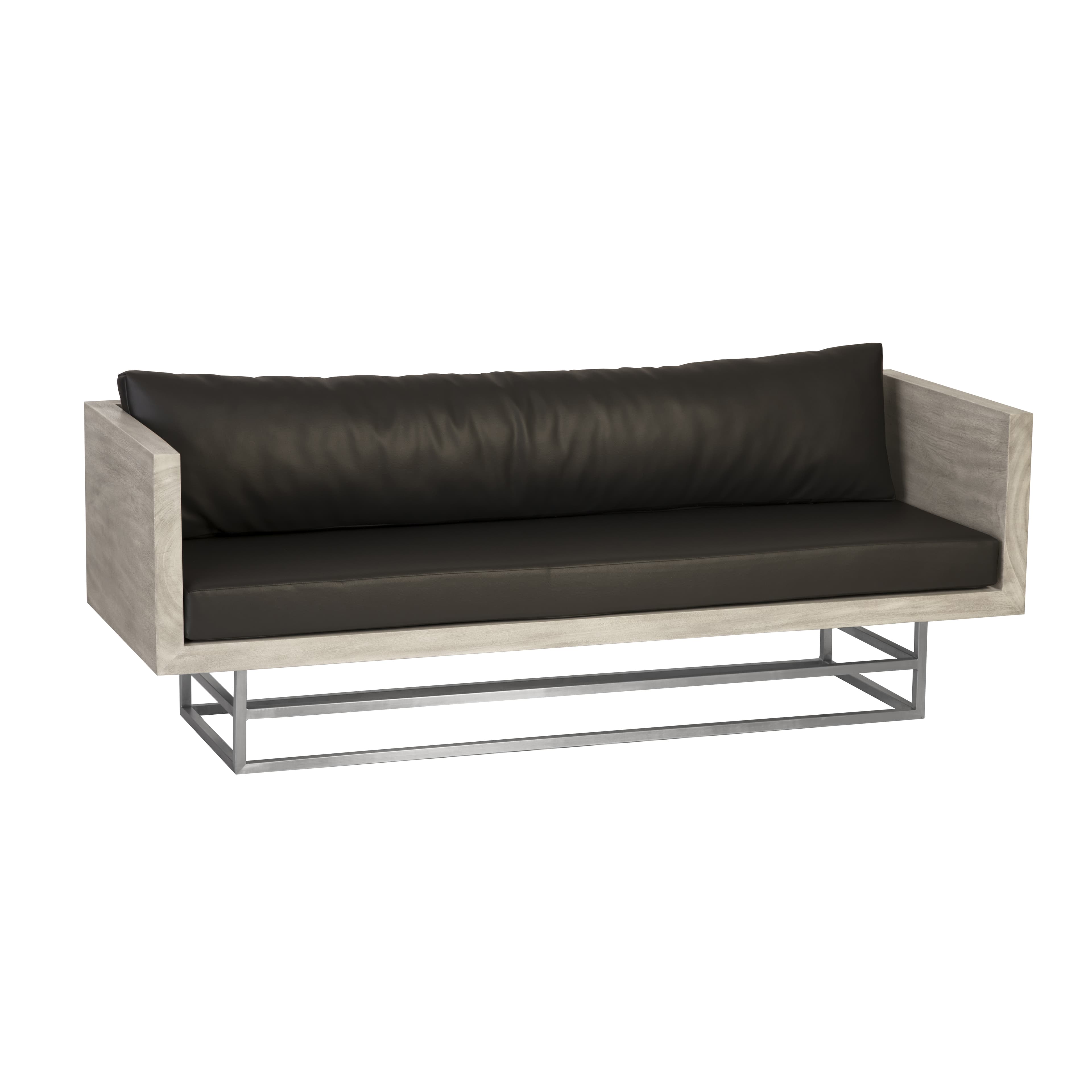 Диван Phillips Collection Ladder Sofa, Suar Wood, Grey/Silver Finish