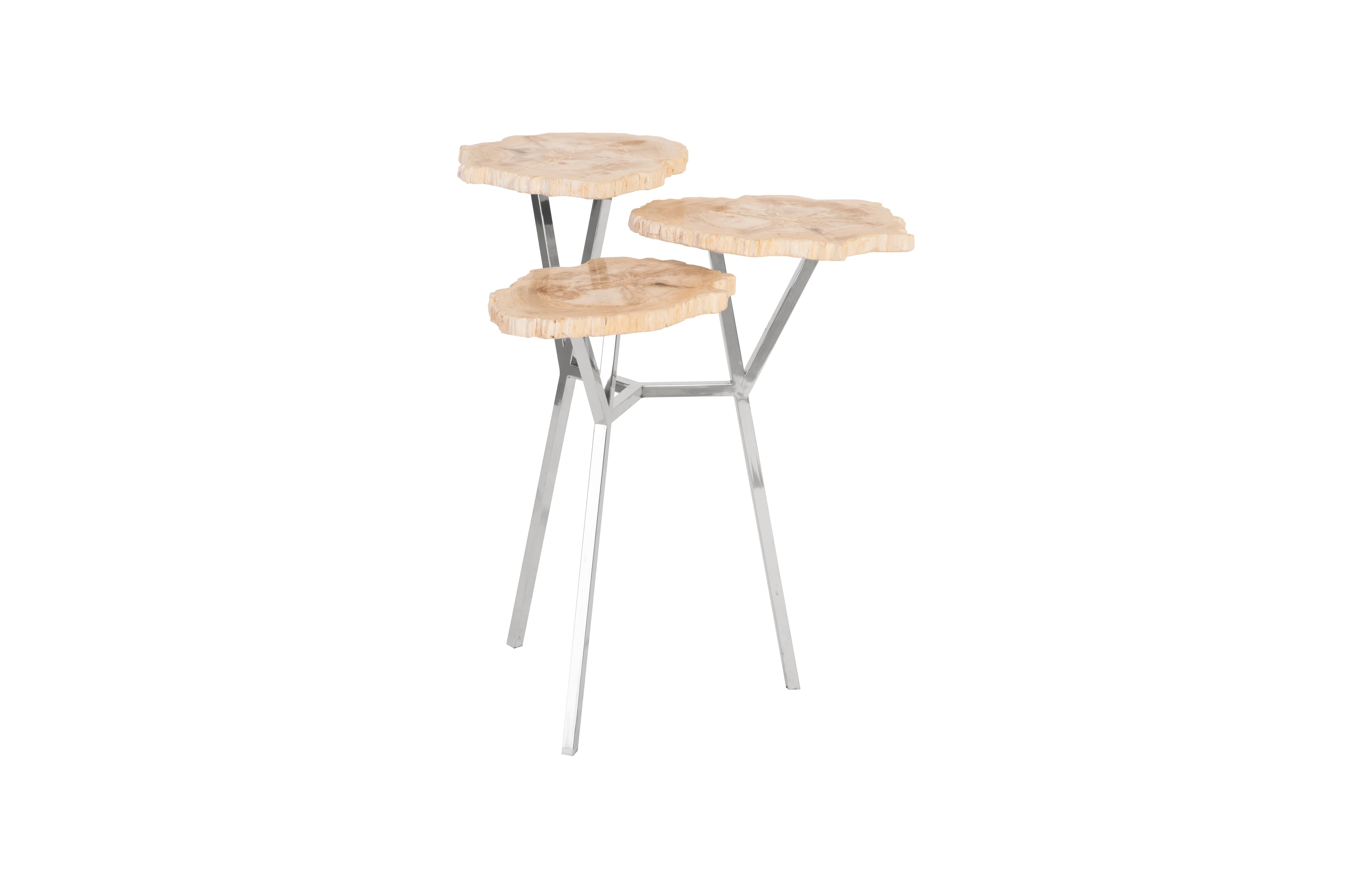 Журнальный столик Phillips Collection Petrified Wood Beverage Table, 3 Tiered — фото 4