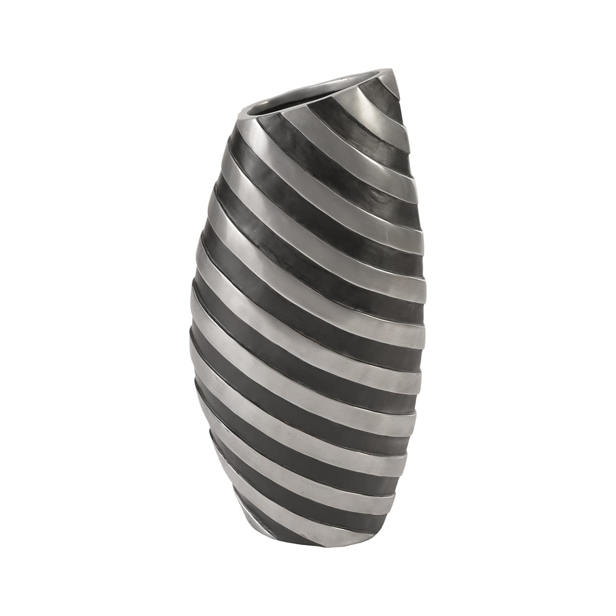 Ваза Phillips Collection Turbo Jar, Aluminum and Black