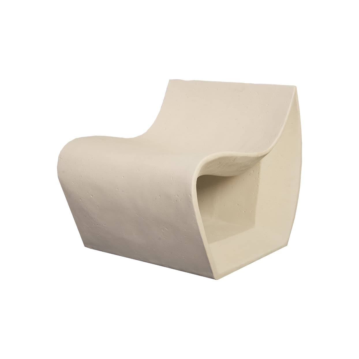 Кресло Phillips Collection Cast Smooth Chair, White Stone