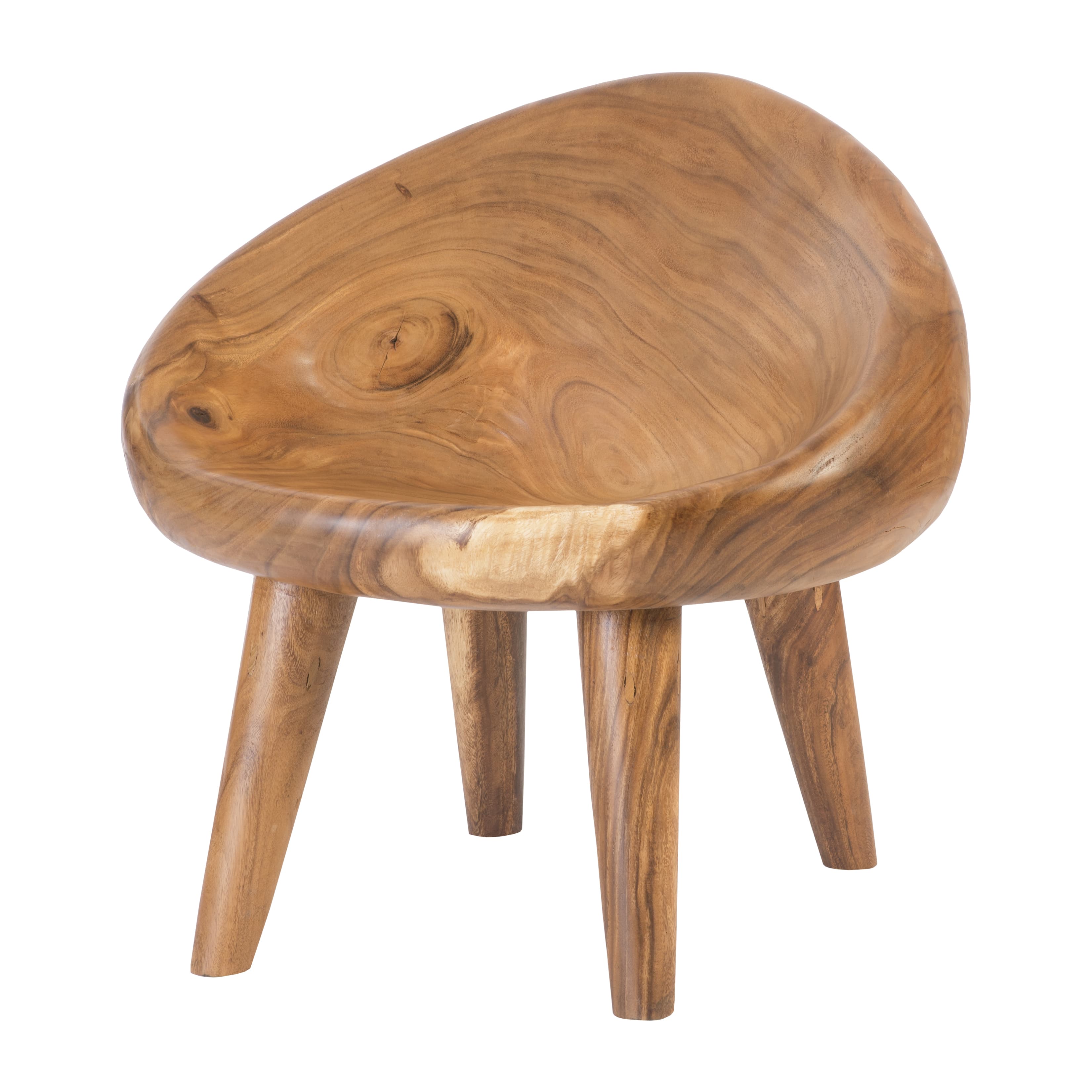 Стул Phillips Collection Chamcha Wood River Stone Chair, Assorted