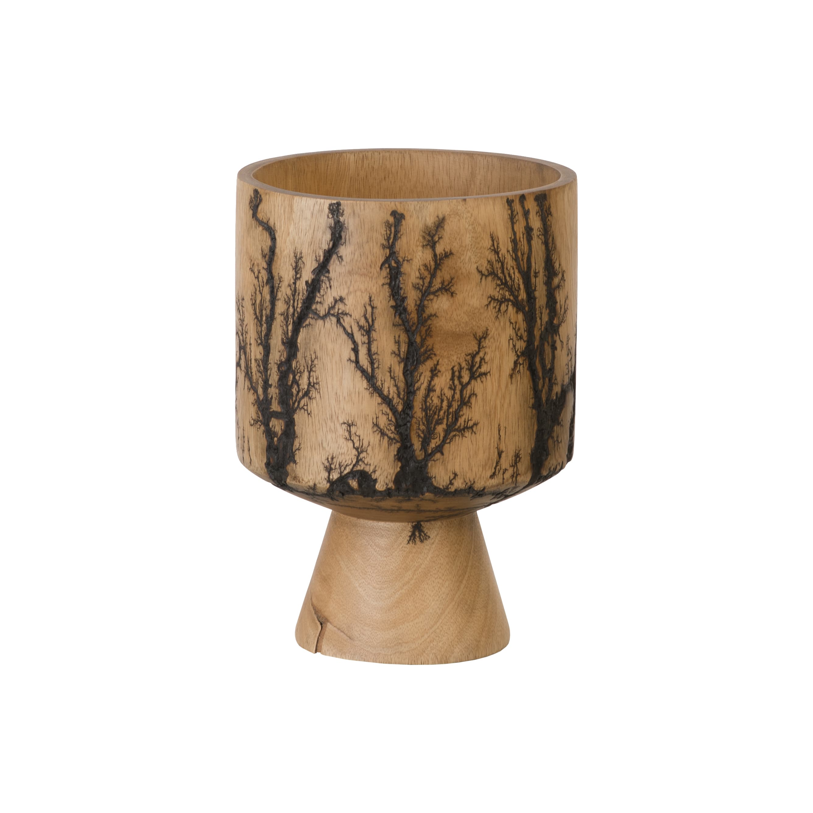 Ваза Phillips Collection Lightning Vase, Mango Wood, Cup Shape