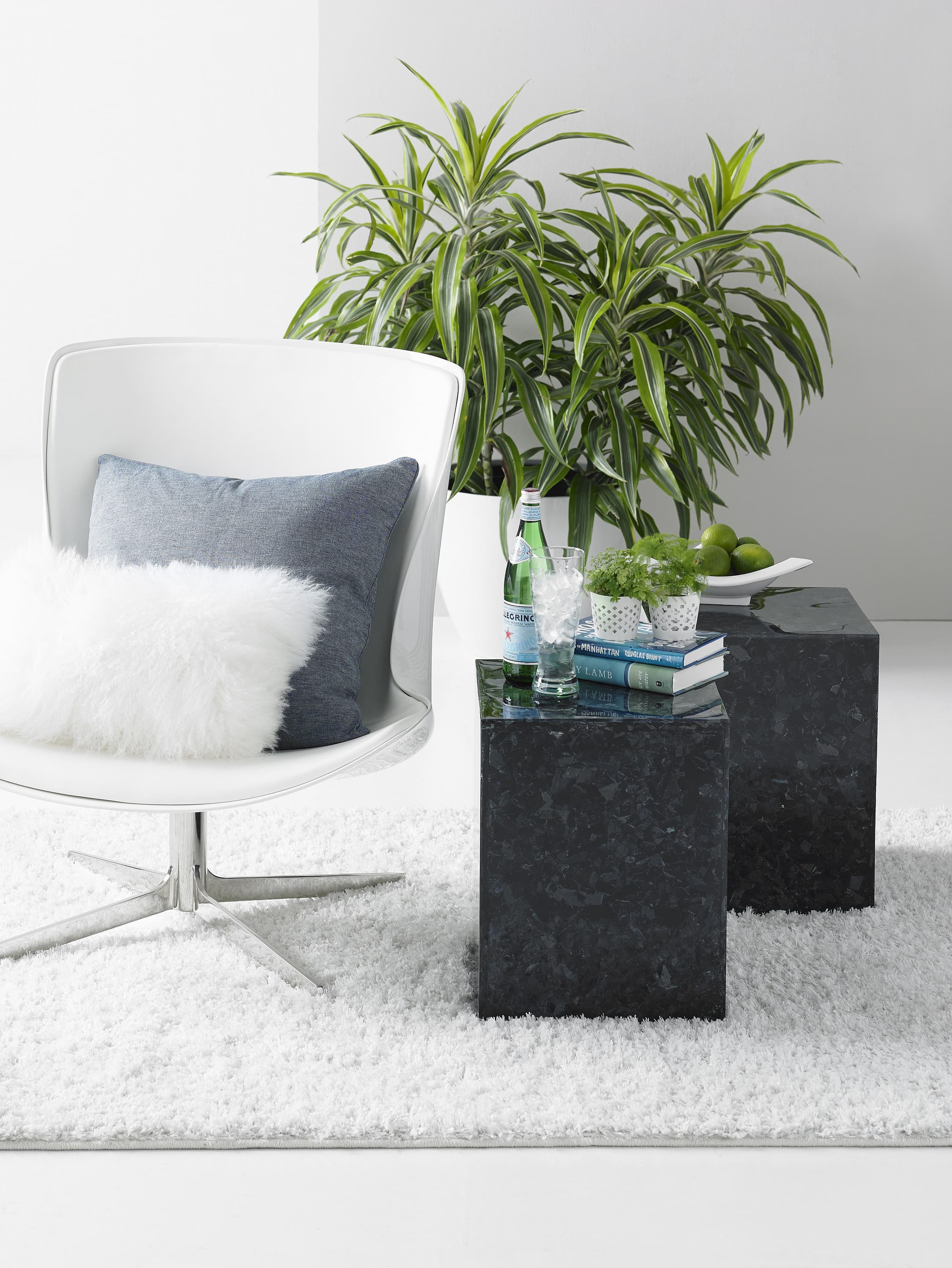 Табурет Phillips Collection Captured Denim Stool — фото 2