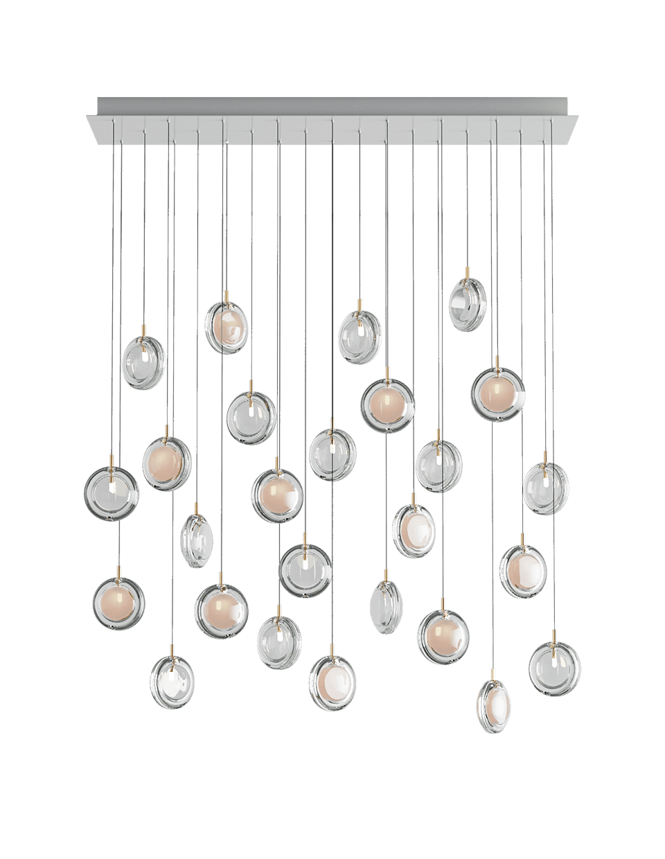 Подвесной светильник Bomma Lens chandelier / 26 pcs / square — фото 6