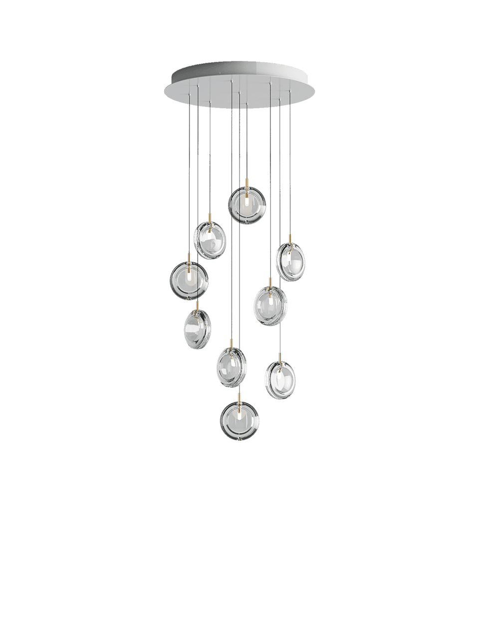 Подвесной светильник Bomma Lens chandelier / 3 pcs — фото 7