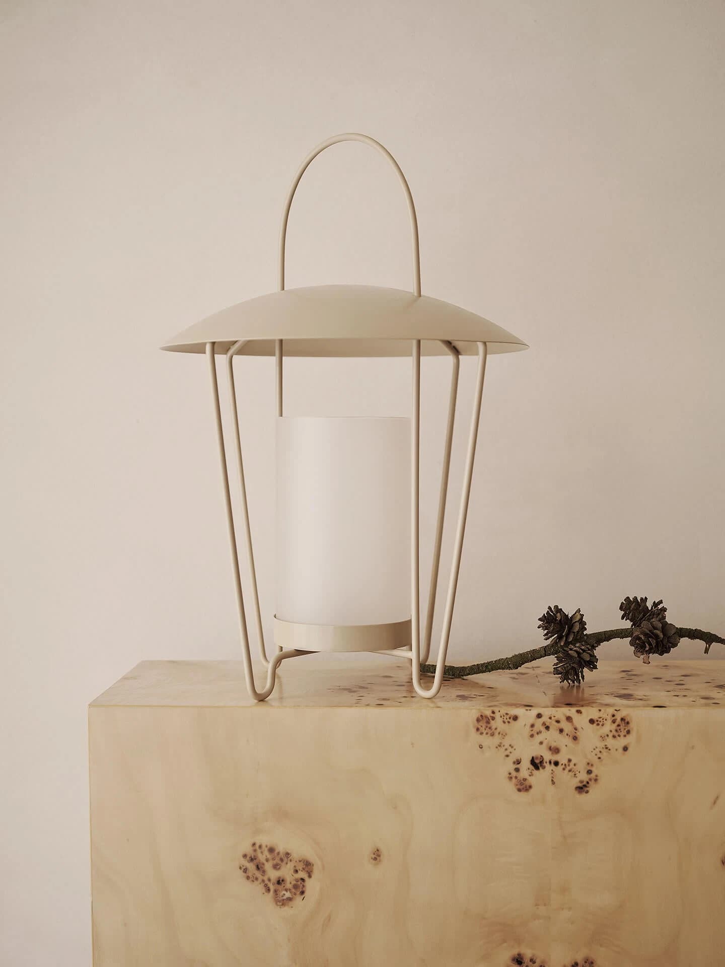 Ferm Living Abri Lantern - Cashmere — фото 2