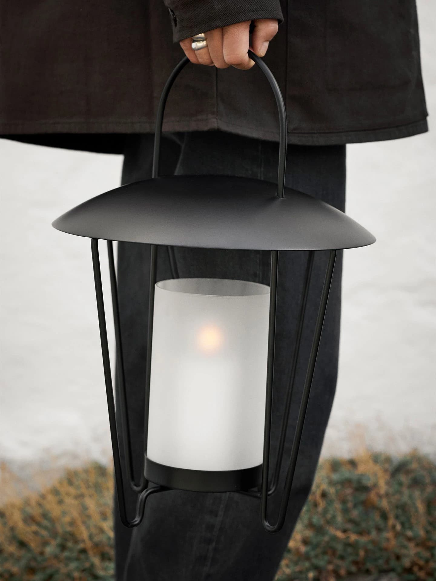 Ferm Living Abri Lantern - Black — фото 4