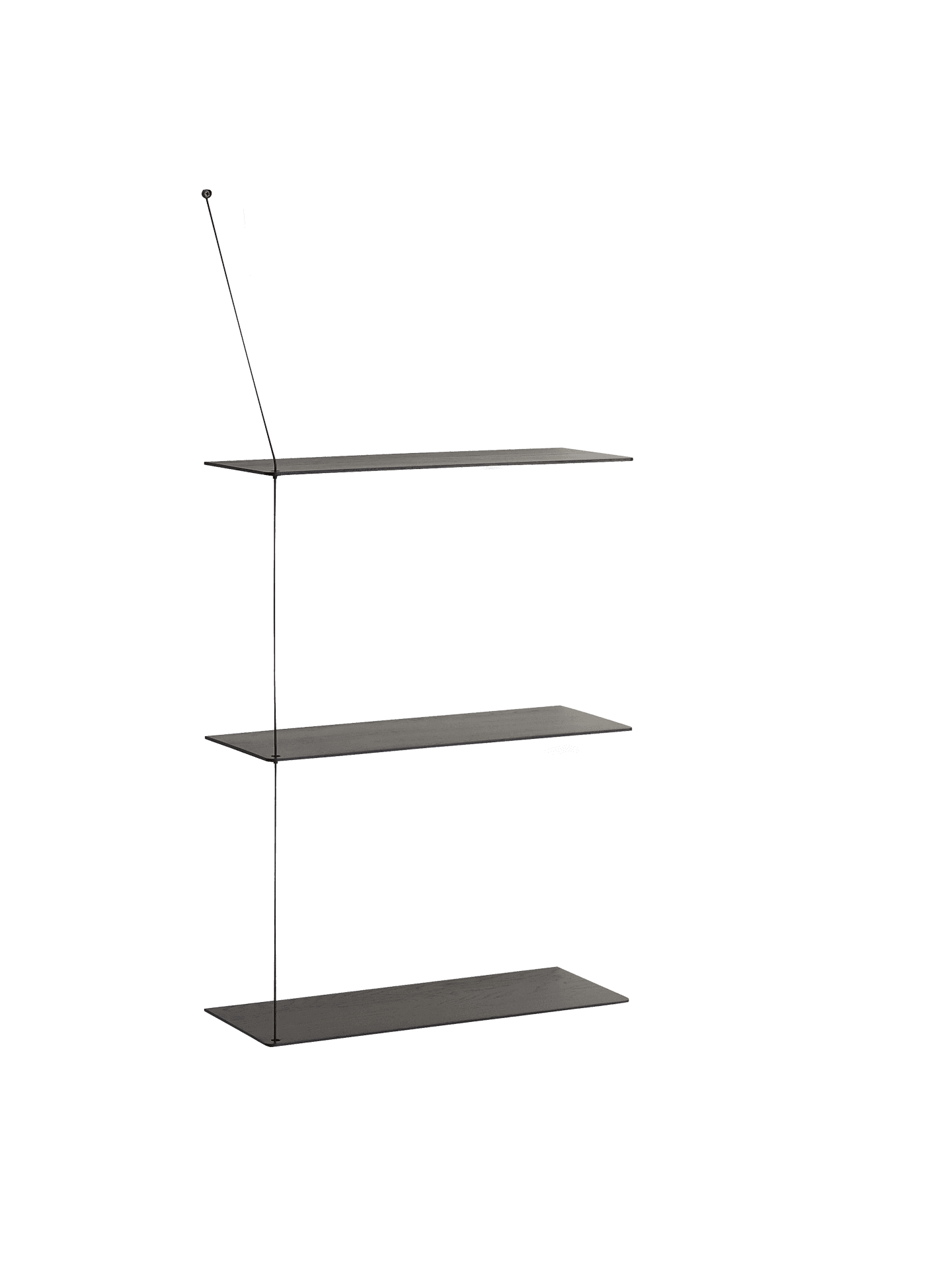 WOUD Stedge shelf (60 cm) - Black (3 shelves)