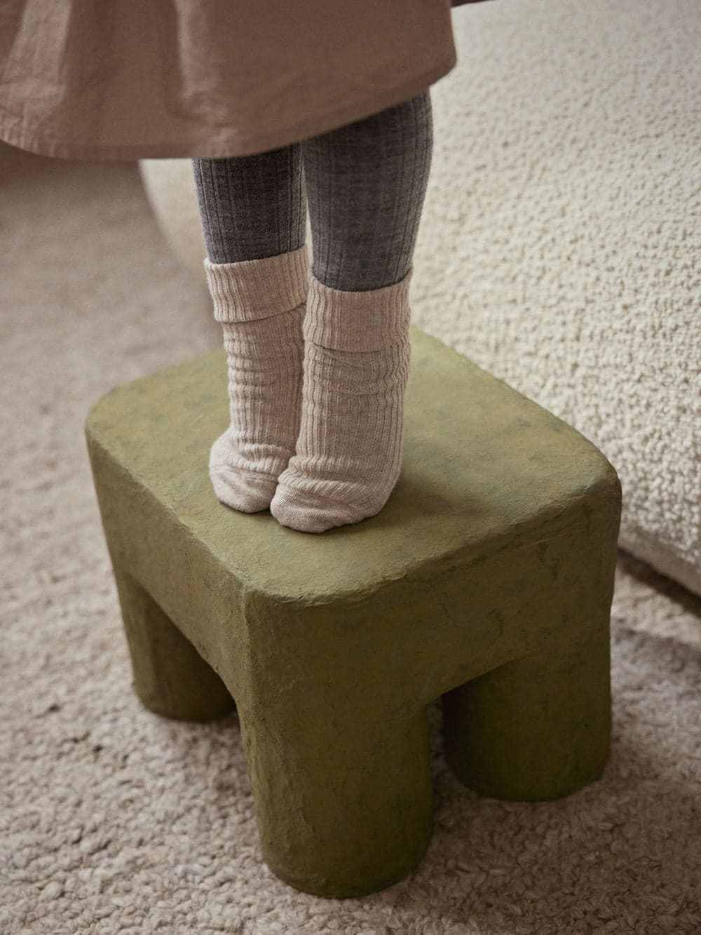 Ferm Living Podo Stool - Khaki — фото 3