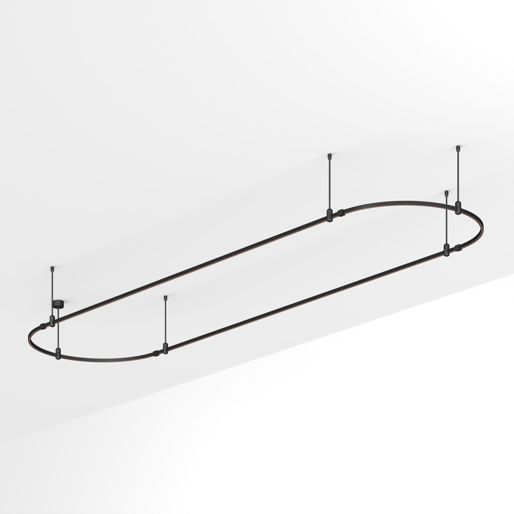 Основание ART-APRIORI-OVAL-ROD-400-4000x1000 (BK) (Arlight, IP20 Металл, 3 года) 048512