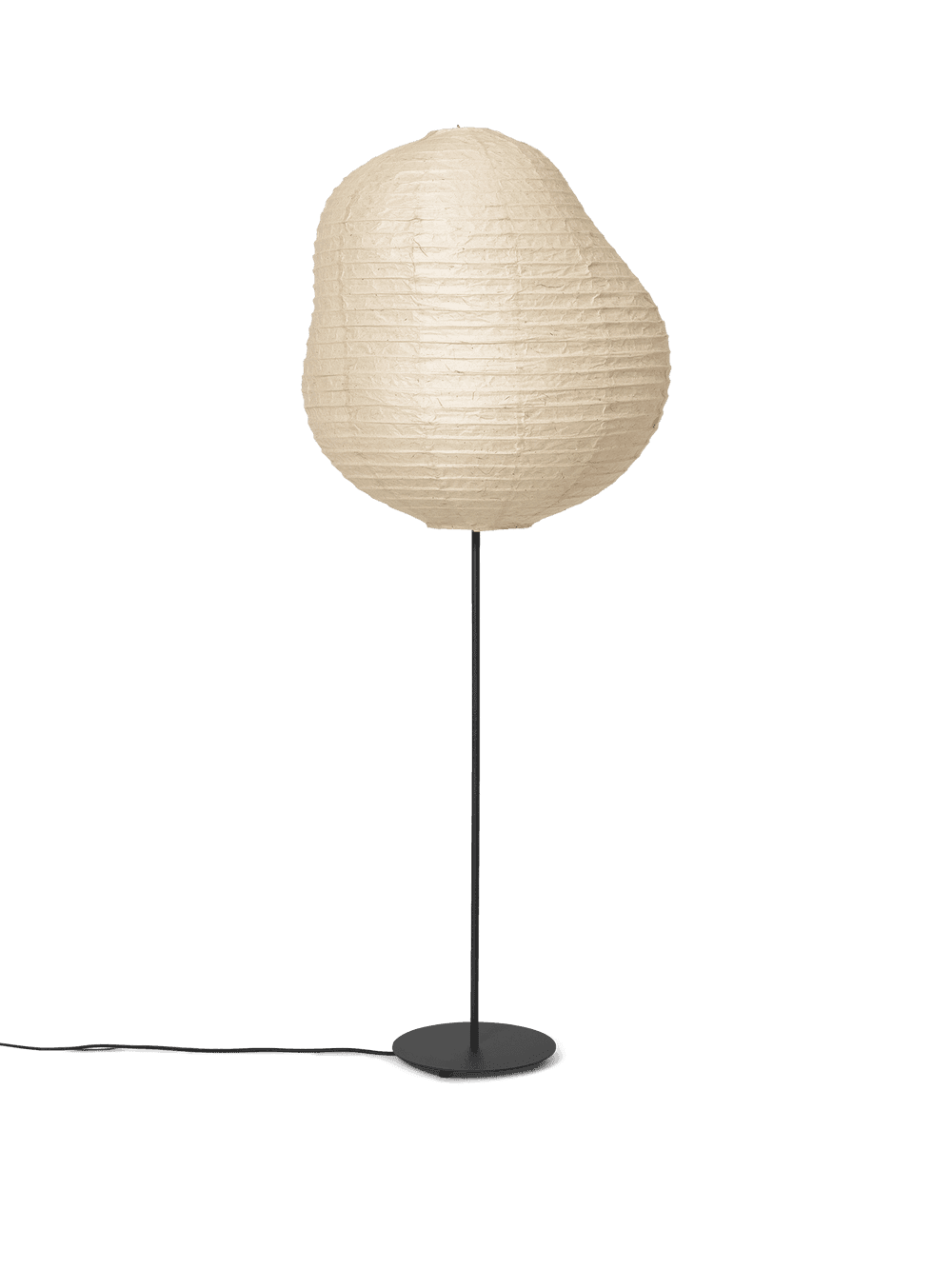 Ferm Living Kurbis Floor Lamp - Tall - Black/Natural — фото 2