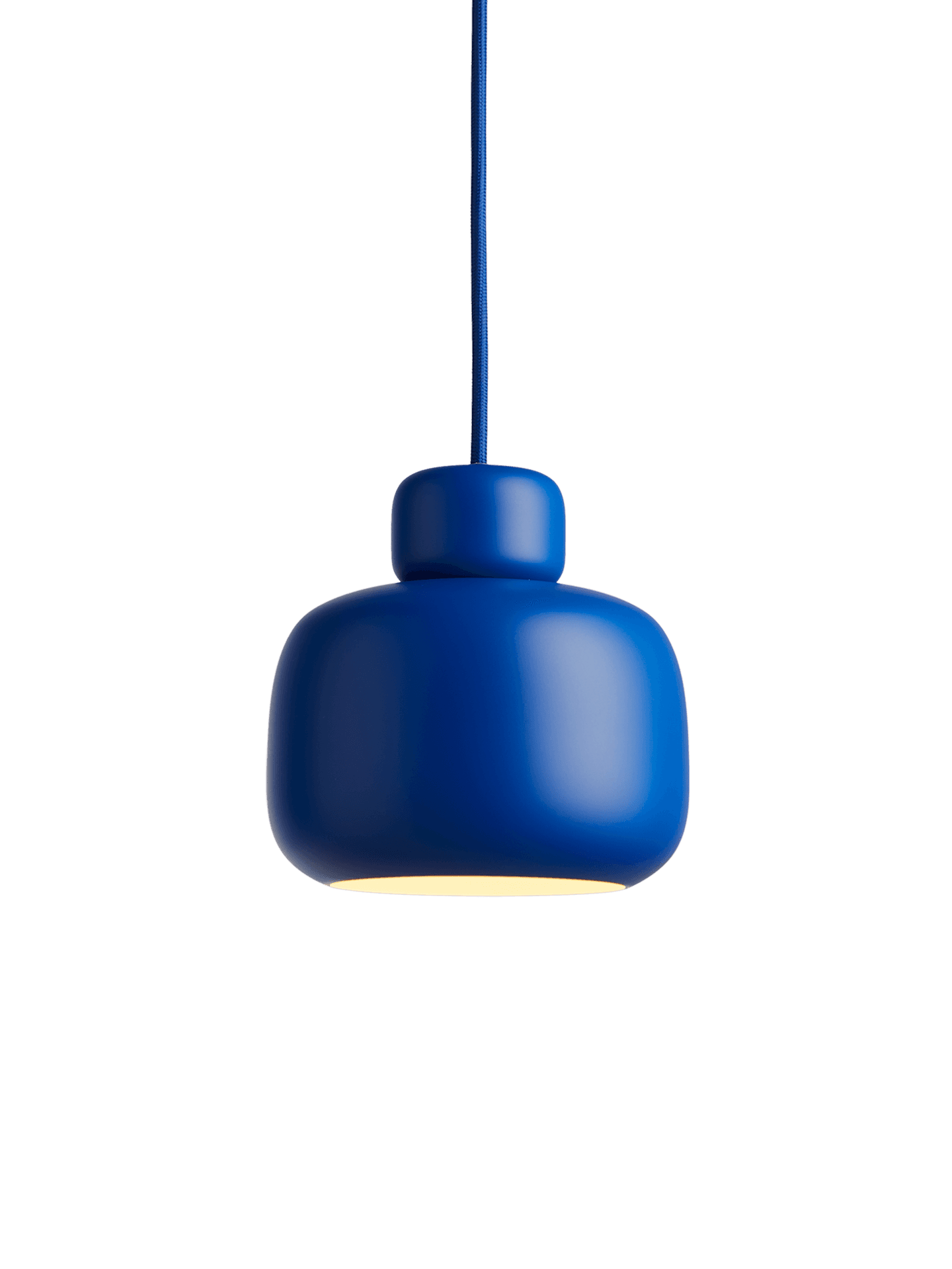 WOUD Stone pendant (Small) - Cobalt blue