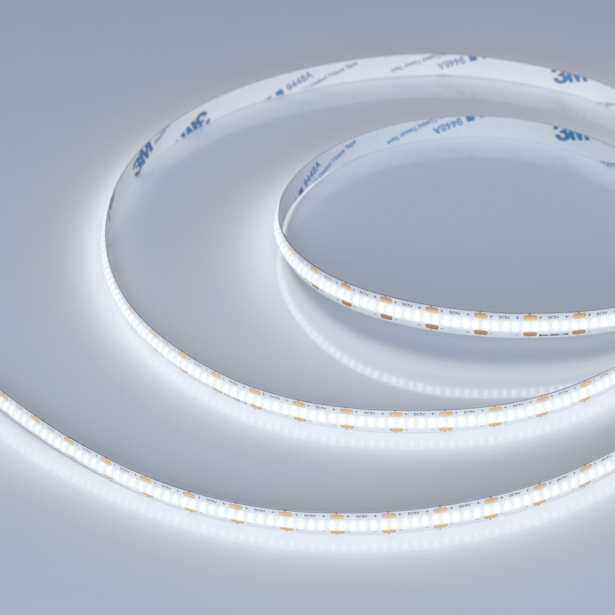 Светодиодная лента COB-X360-8mm 5V White6000 (5 W/m, IP20, CSP, 5m) (Arlight, -) 041701