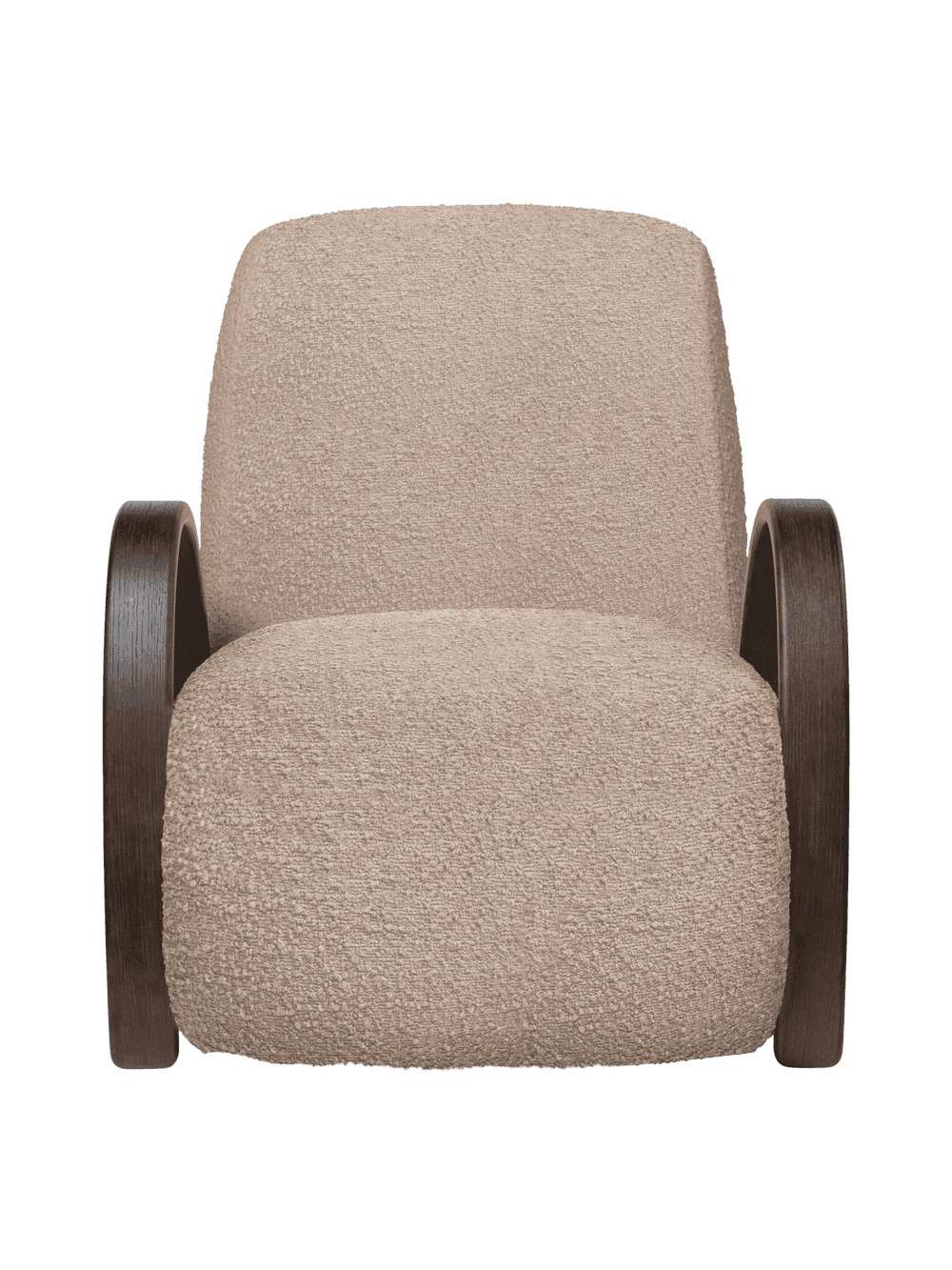 Ferm Living Buur Lounge Chair - Raw Bouclé - Natural — фото 3