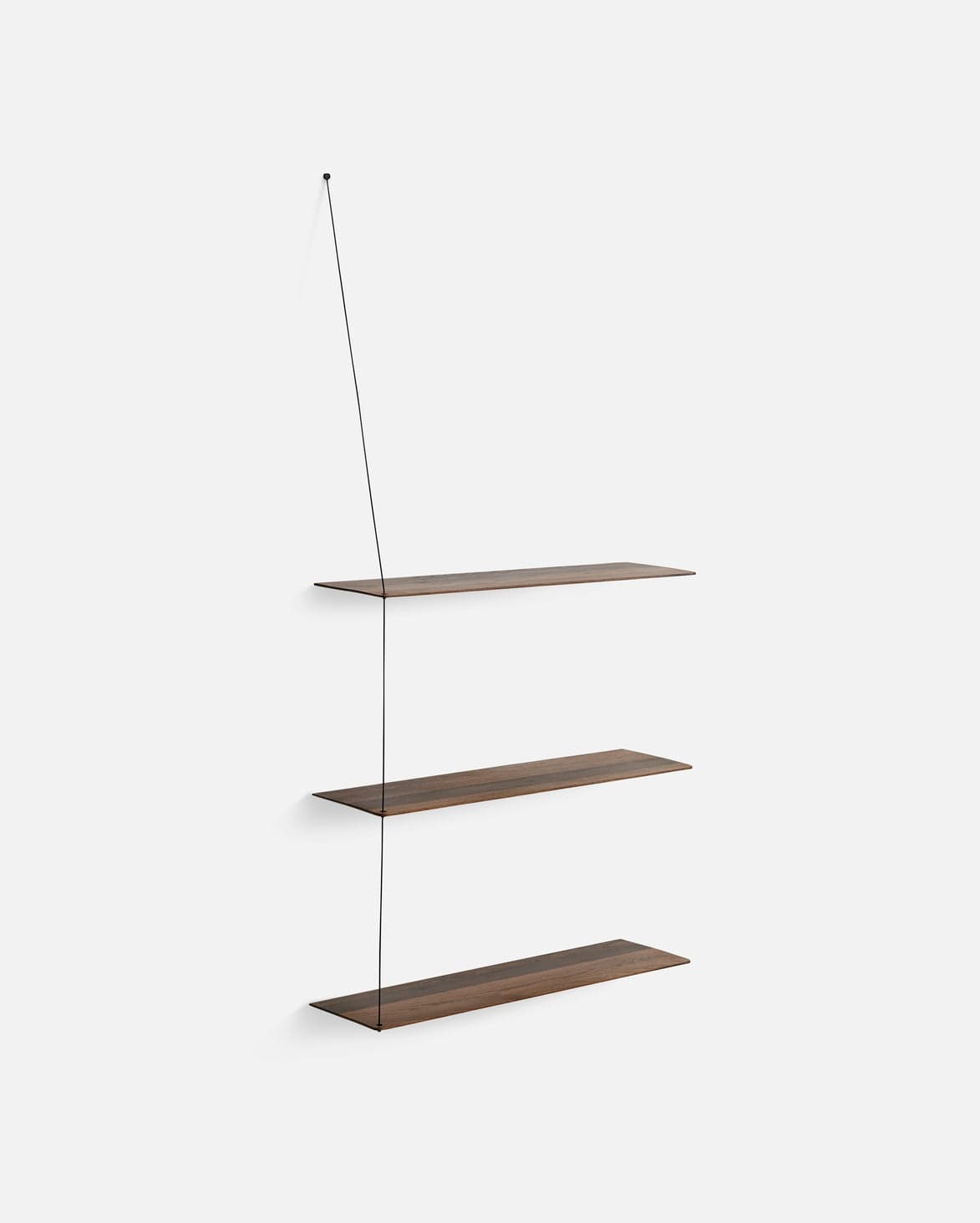 WOUD Stedge shelf (80 cm) - Smoked oak (3 shelves) — фото 4