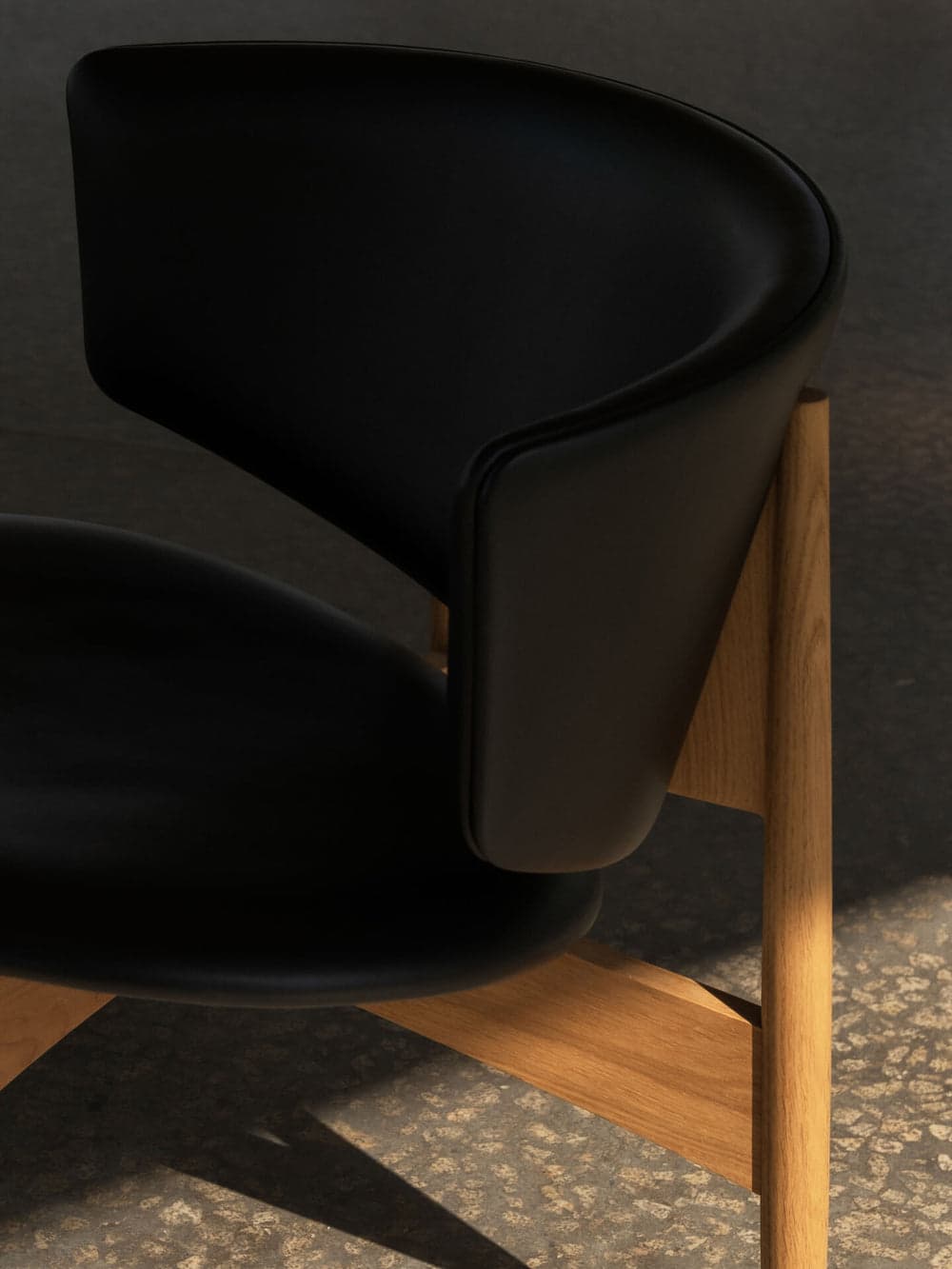 Ferm Living Herman Lounge Chair - Wood - Vegea - Natural Oak/Black — фото 7