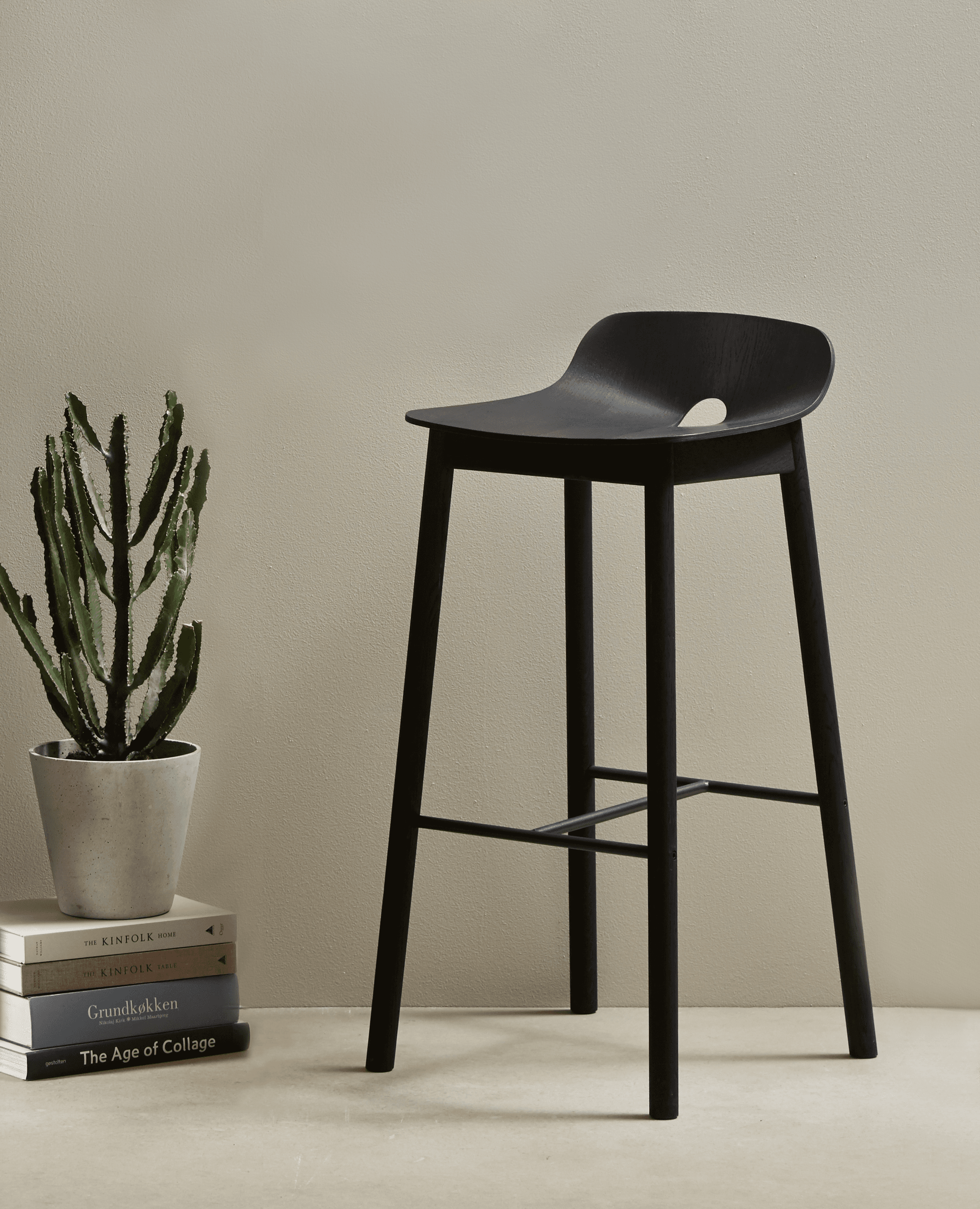 WOUD Mono counter chair - Black — фото 3