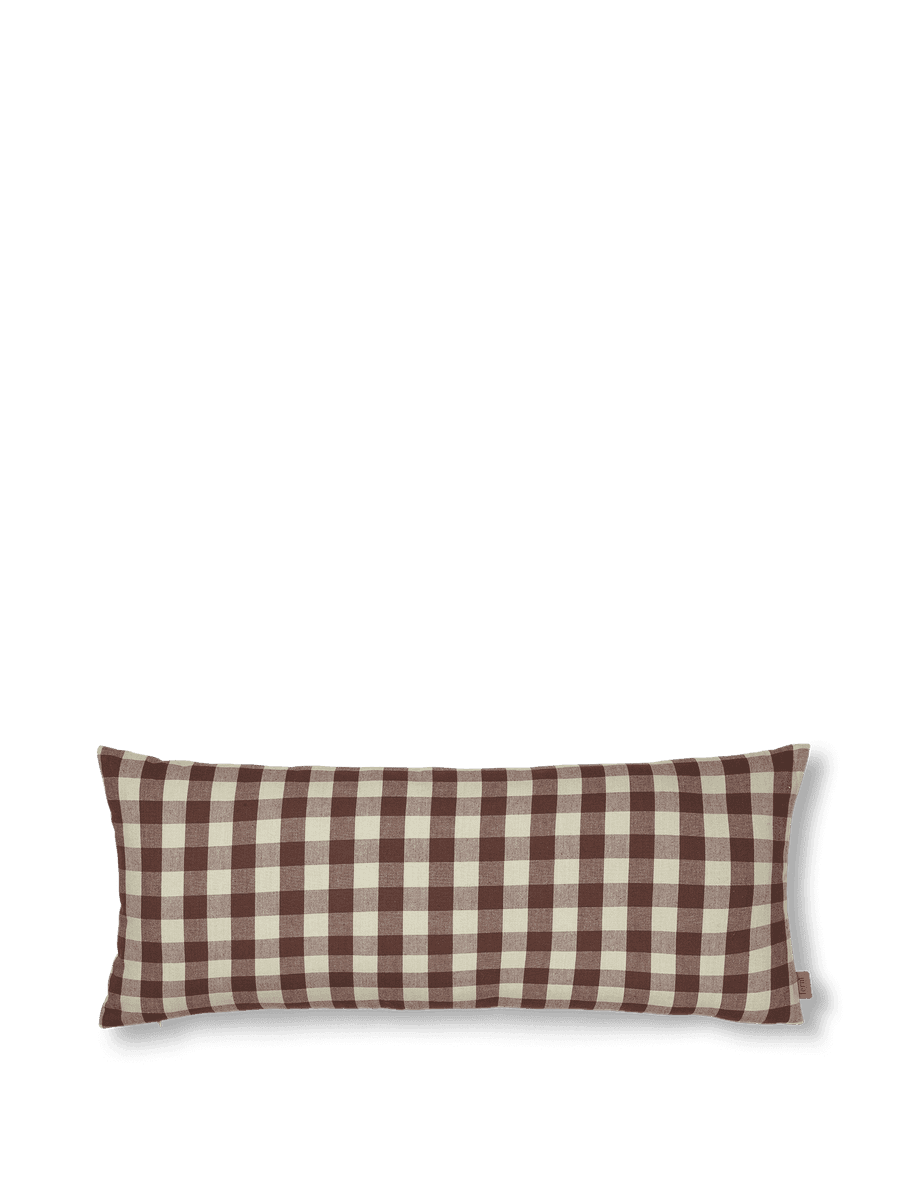 Ferm Living Bothy Check Cushion - Cinnamon/Grey Green