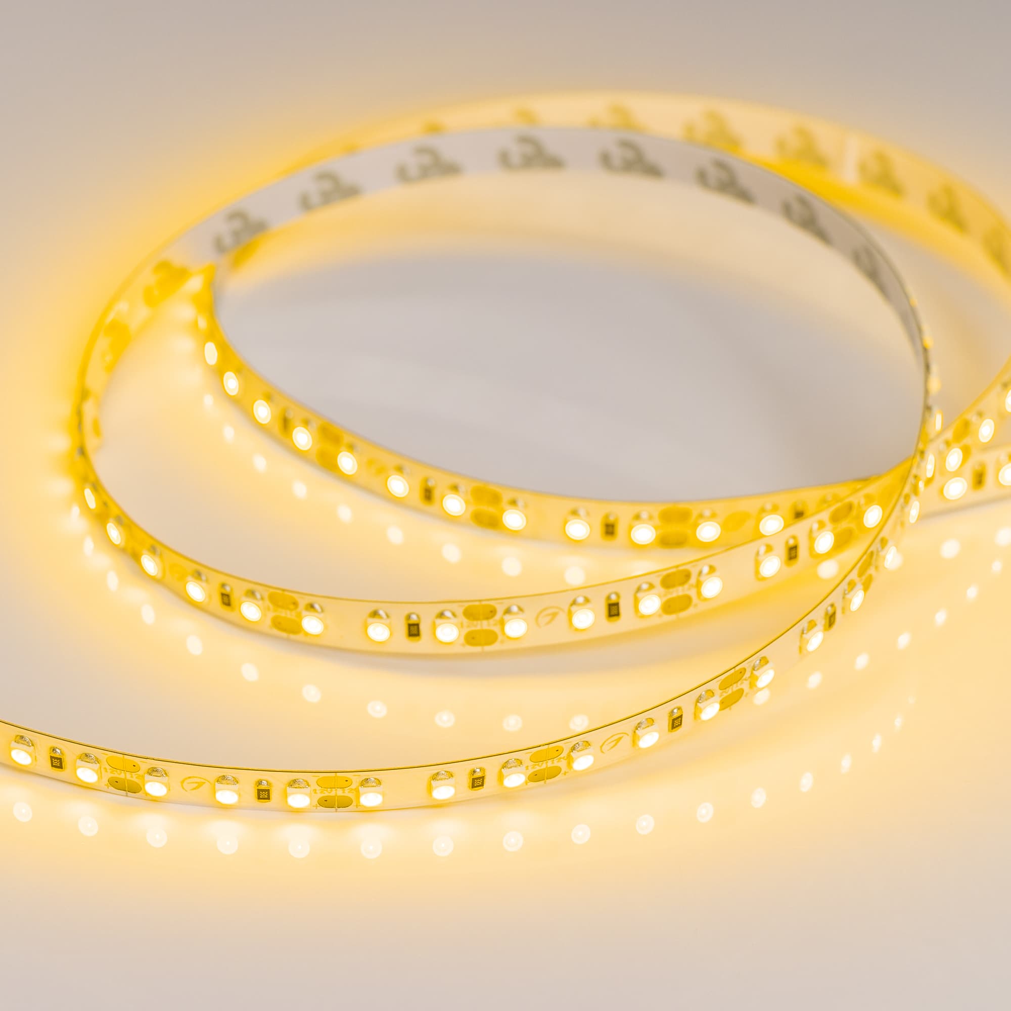 Светодиодная лента RT-A120-8mm 12V Yellow (9.6 W/m, IP20, 2835, 5m) (Arlight, 9.6 Вт/м, IP20) 012328(2) — фото 2