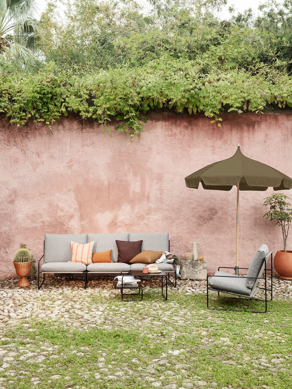 Ferm Living Lull Umbrella - Military Olive — фото 3