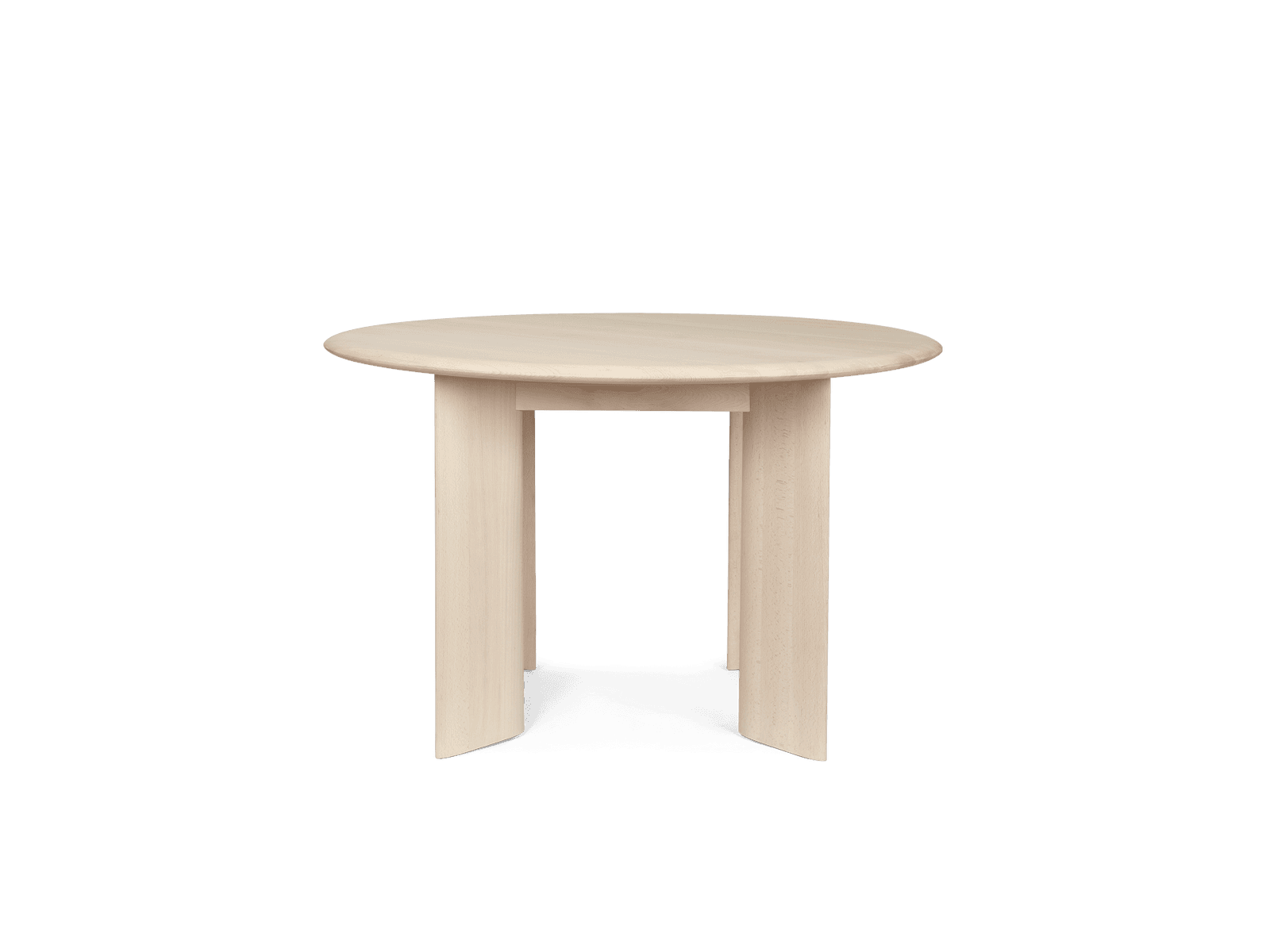 Ferm Living Bevel Table - Round Ø117 - White Oiled Beech
