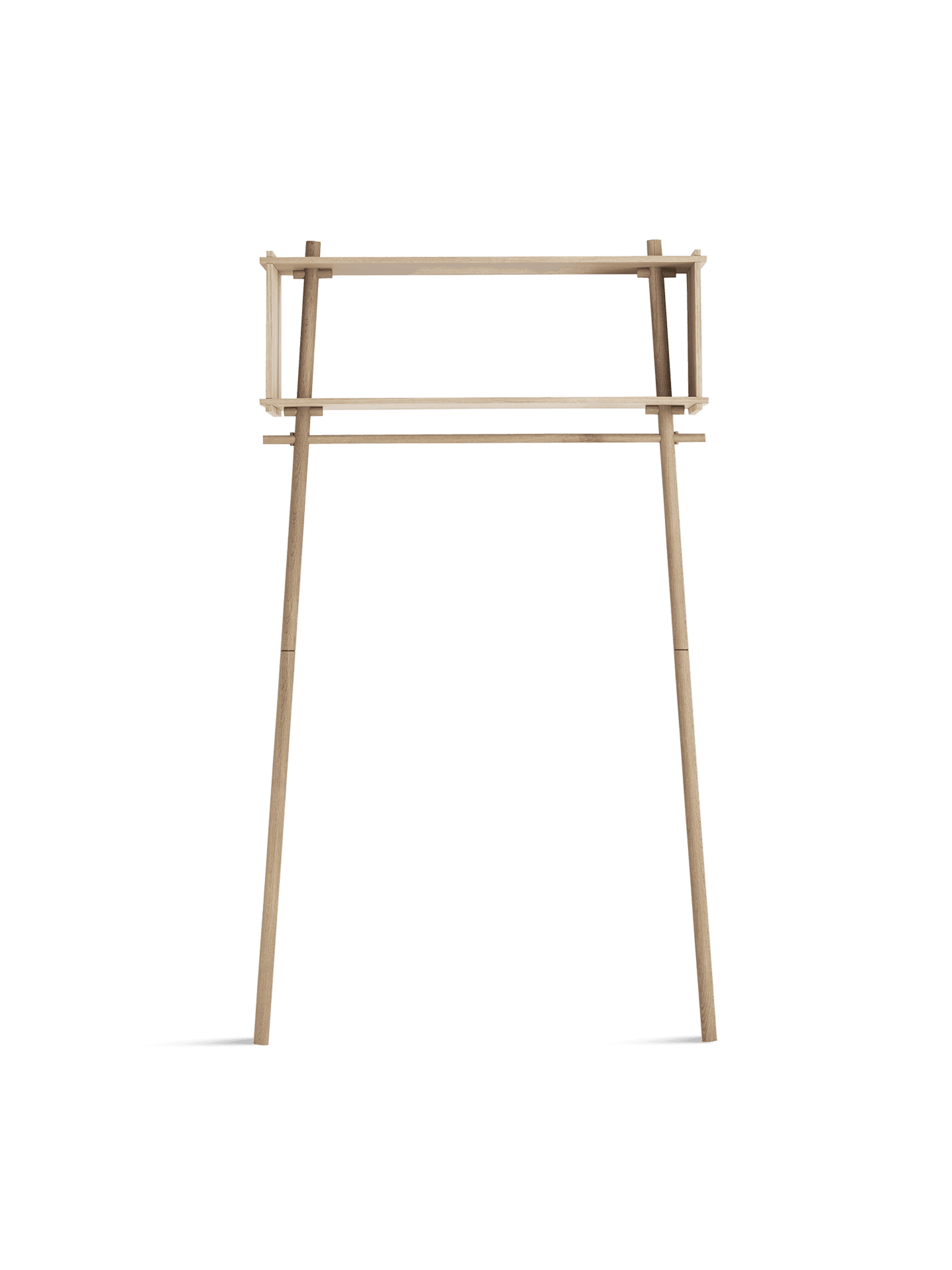 WOUD Töjbox wardrobe (Large) - White pigmented oak