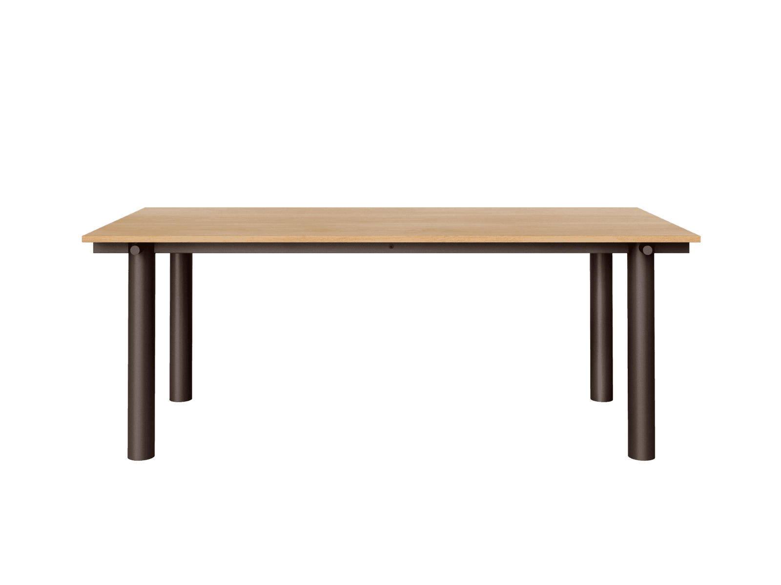 Ferm Living Atura Dining Table - Dark Chocolate/Natural Oak Veneer