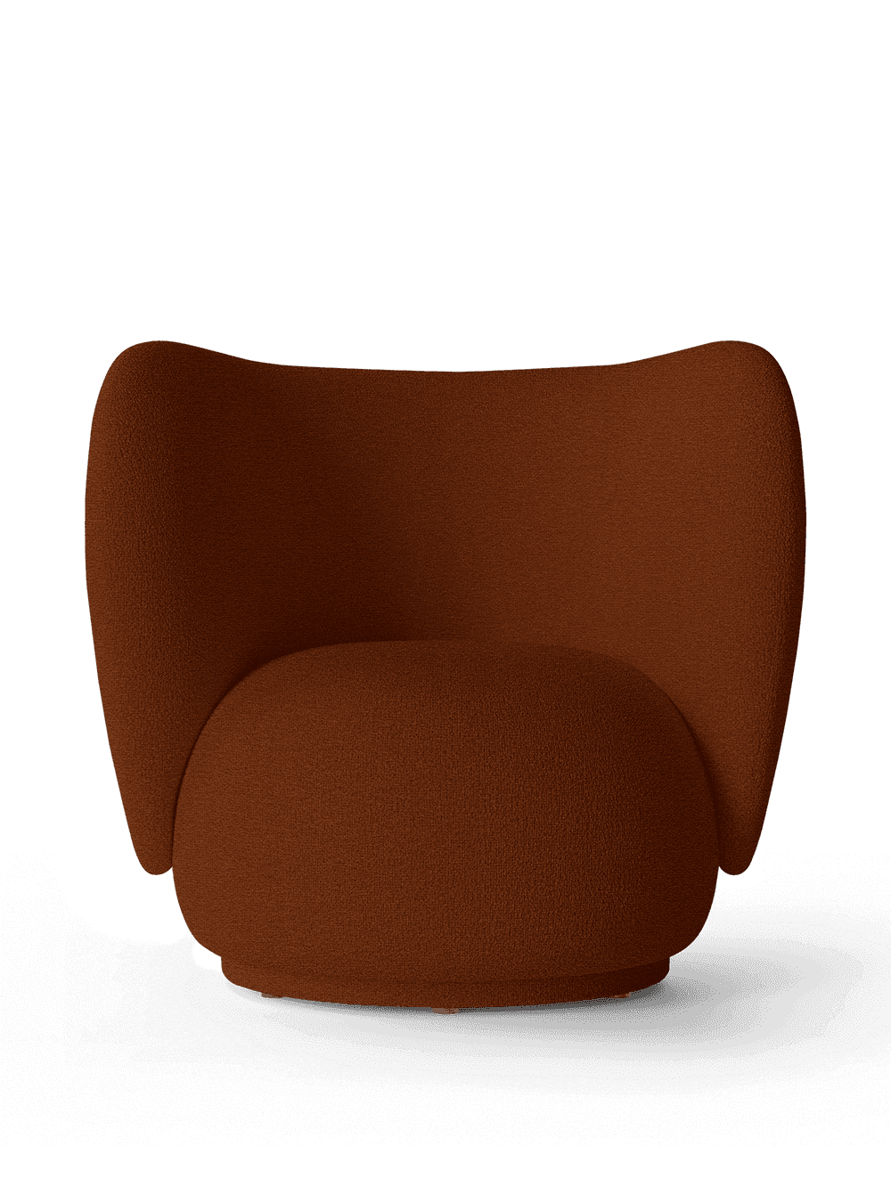 Ferm Living Rico Lounge Chair - Swivel - Tonus - Red Brown — фото 2