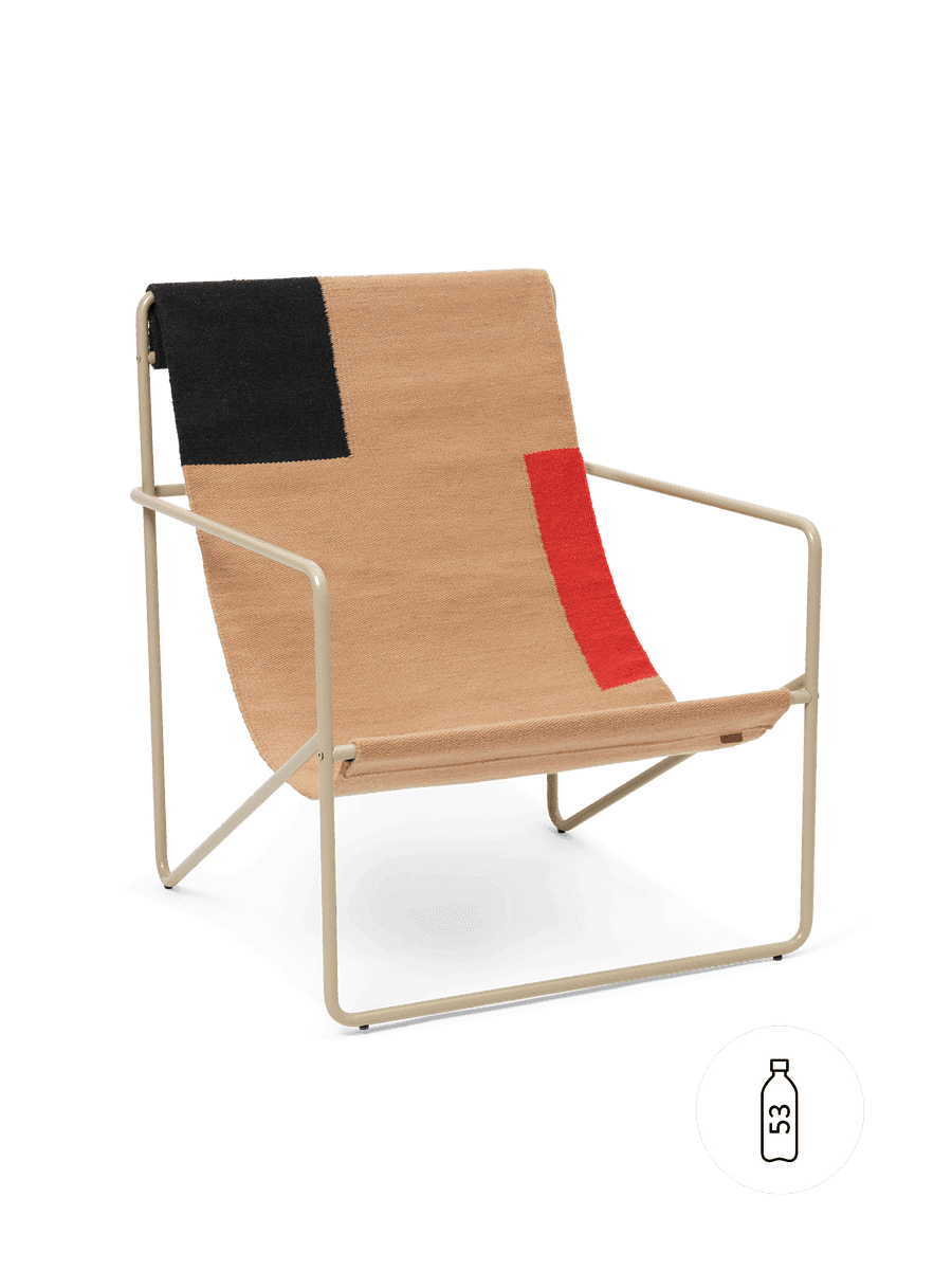 Ferm Living Desert Lounge Chair - Cashmere - Block