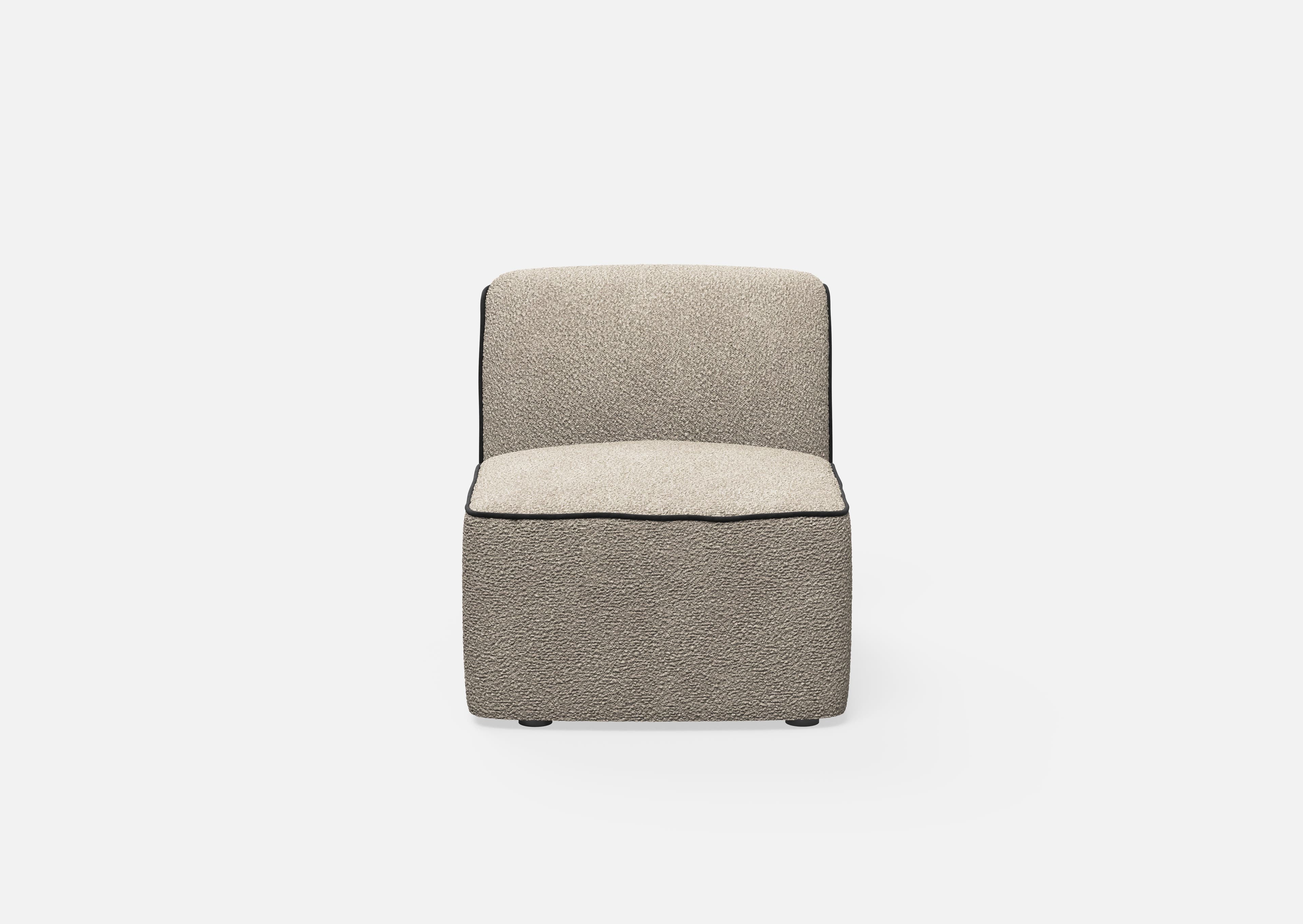WOUD Flora middle module (66 cm) - Natural bouclé — фото 4