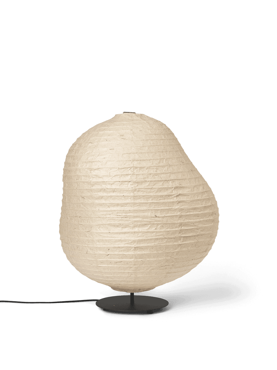 Ferm Living Kurbis Floor Lamp - Low - Black/Natural