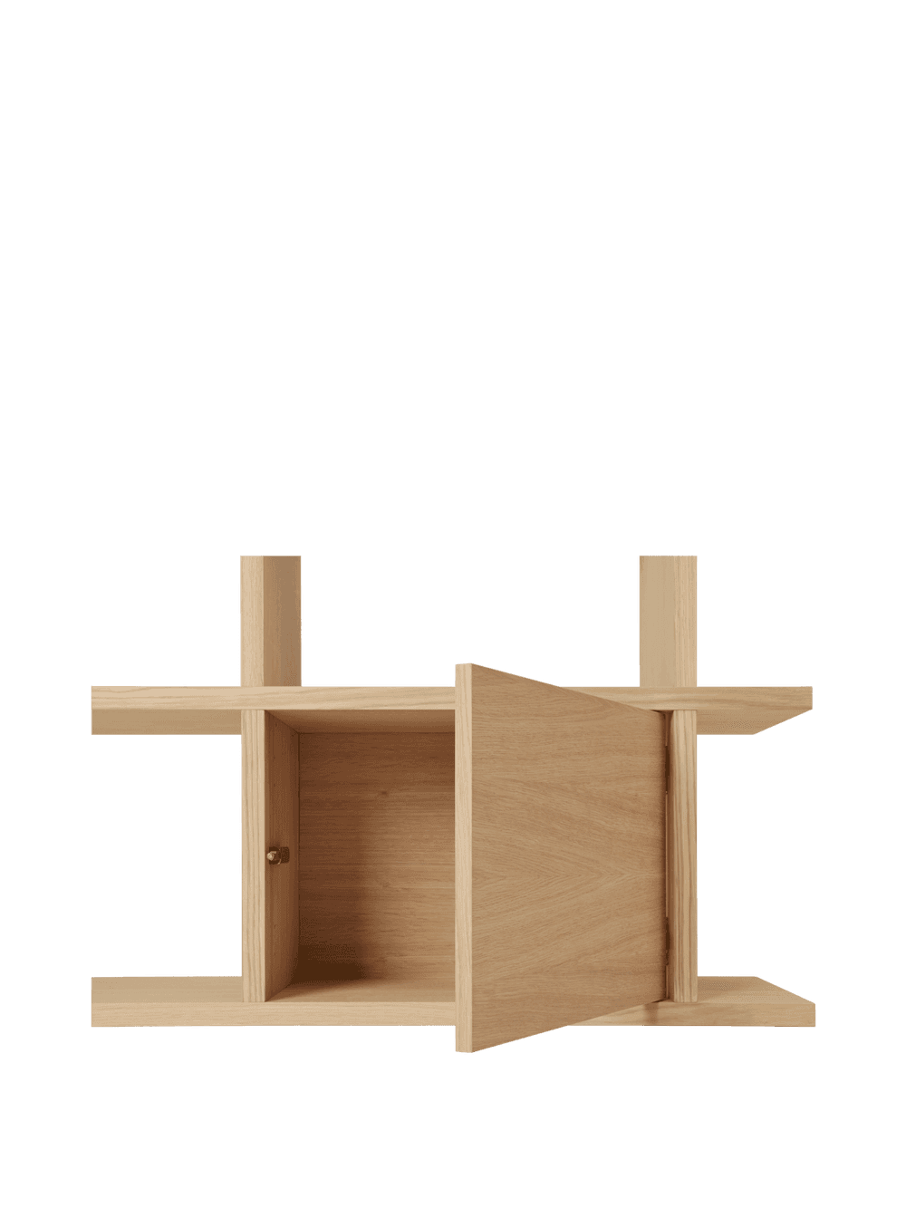 Ferm Living Kona Bookcase Cabinet Insert - Natural Oak Veneer — фото 4