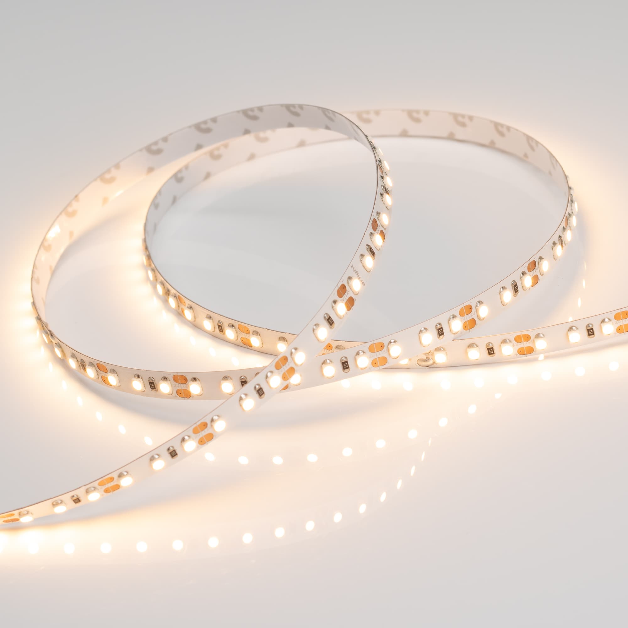 Светодиодная лента RT 2-5000 12V Warm2400 2x (3528, 600 LED, LUX) (Arlight, 9.6 Вт/м, IP20) 018091(B) — фото 2