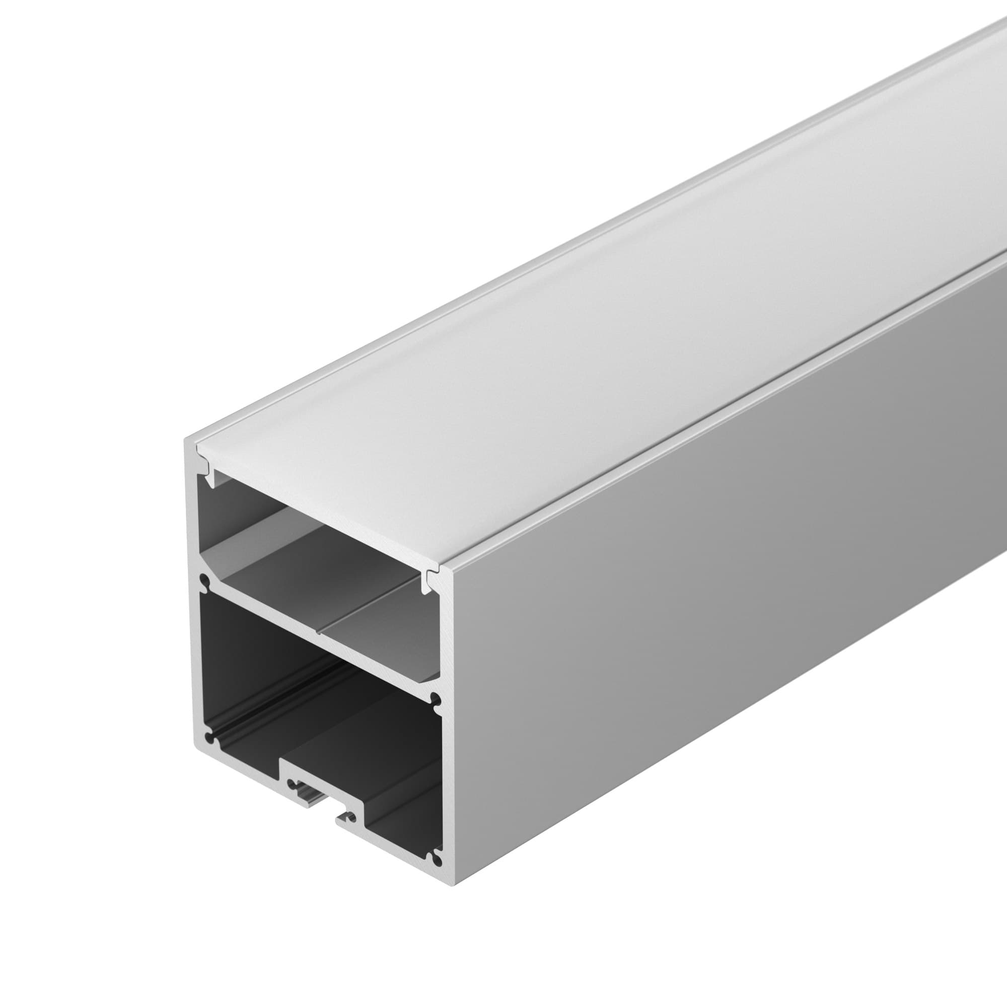 Профиль с экраном SL-LINE-5050-2500 ANOD+OPAL (Arlight, Алюминий) 020467
