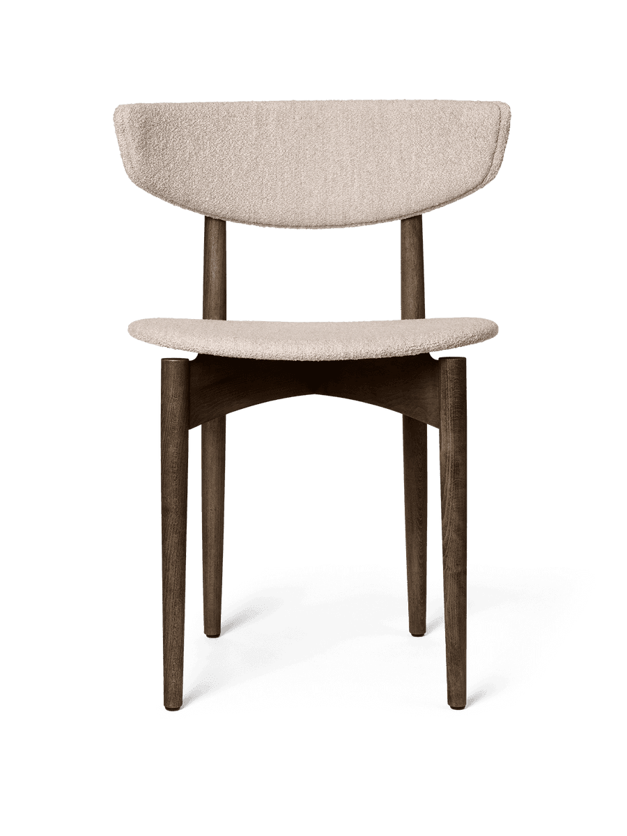 Ferm Living Herman Dining Chair - Upholstered - Soft Bouclé - Dark Stained Beech/Natural